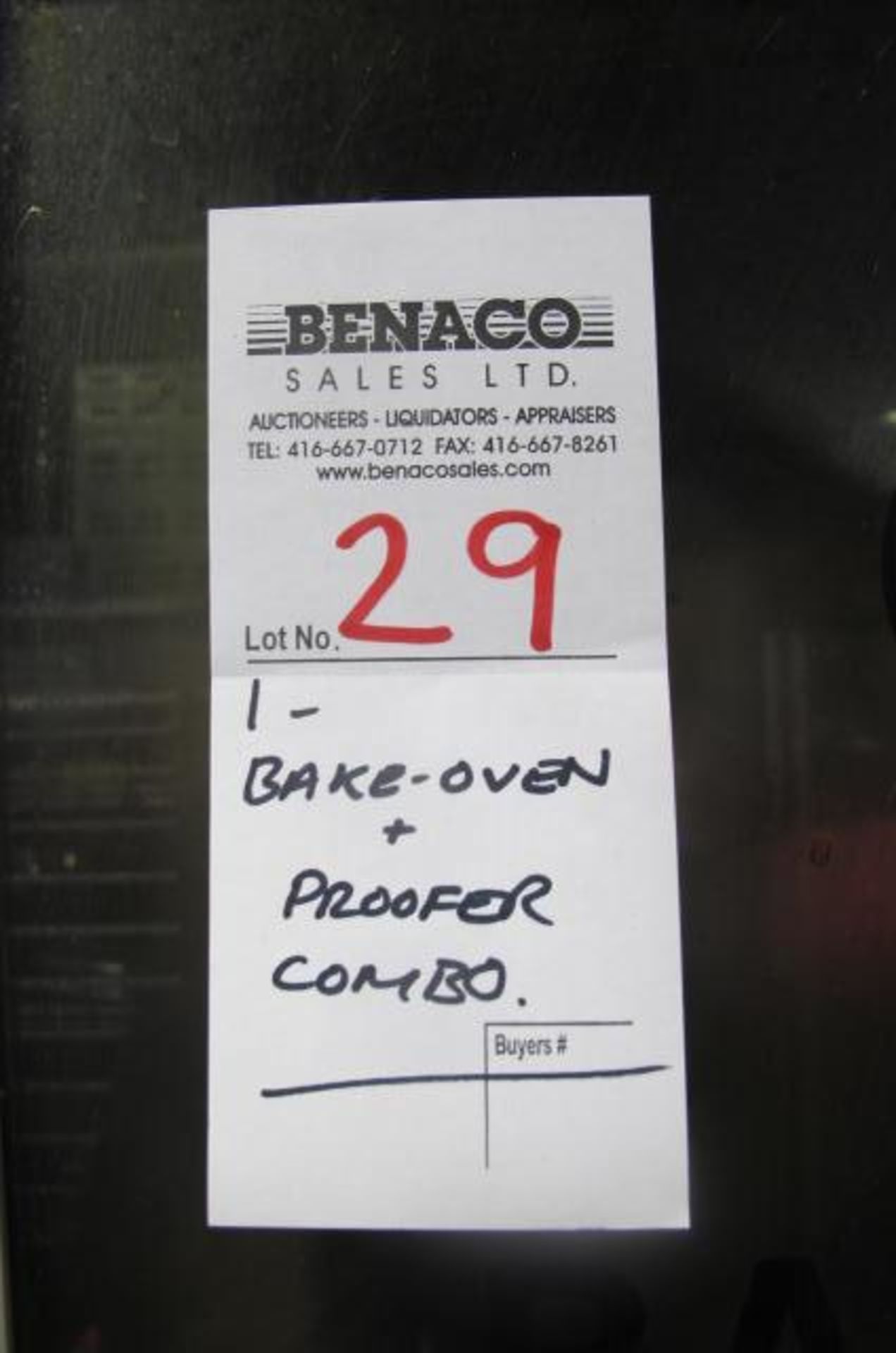 1X, BAKE OVEN & PROOFER COMBO - Image 10 of 10