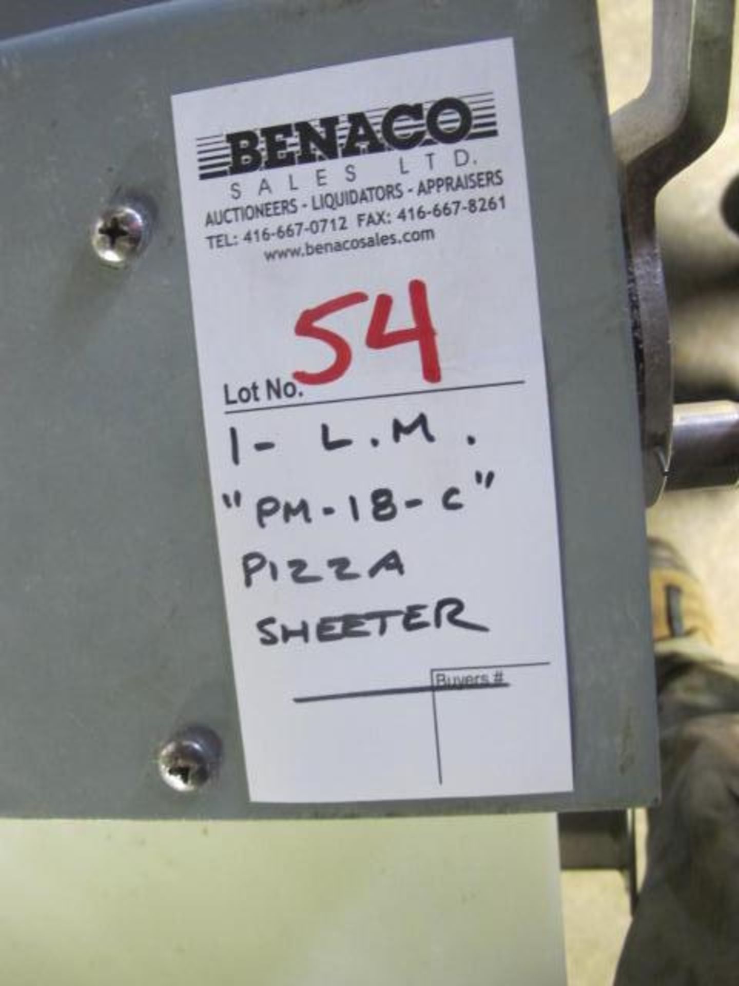 1X, L.M., PM-18-C PIZZA SHEETER - Image 10 of 10