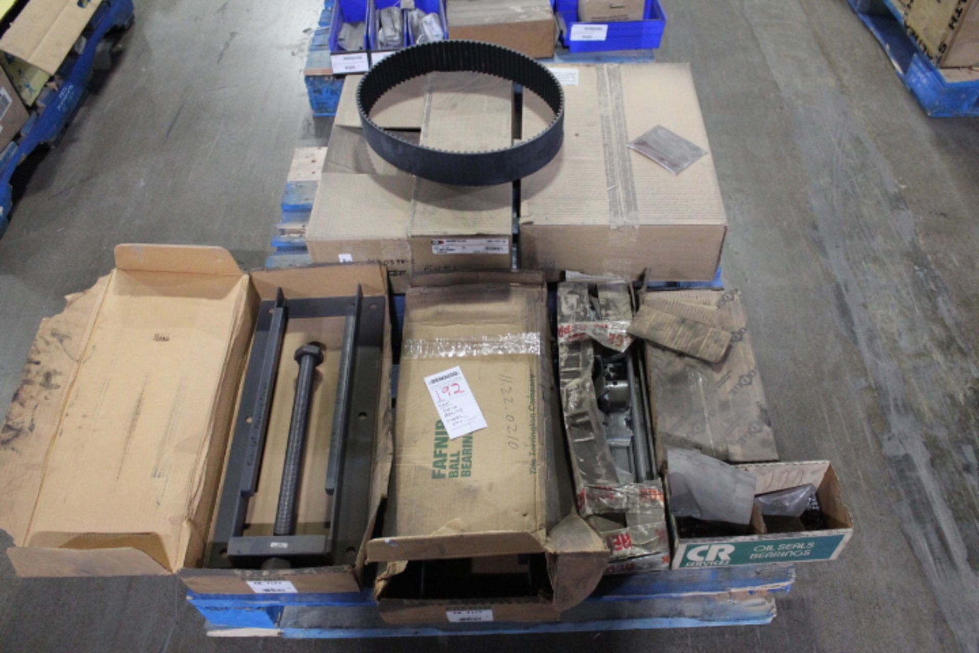 LOT, SKID OF BELTS, STEEL ETC - Image 2 of 3