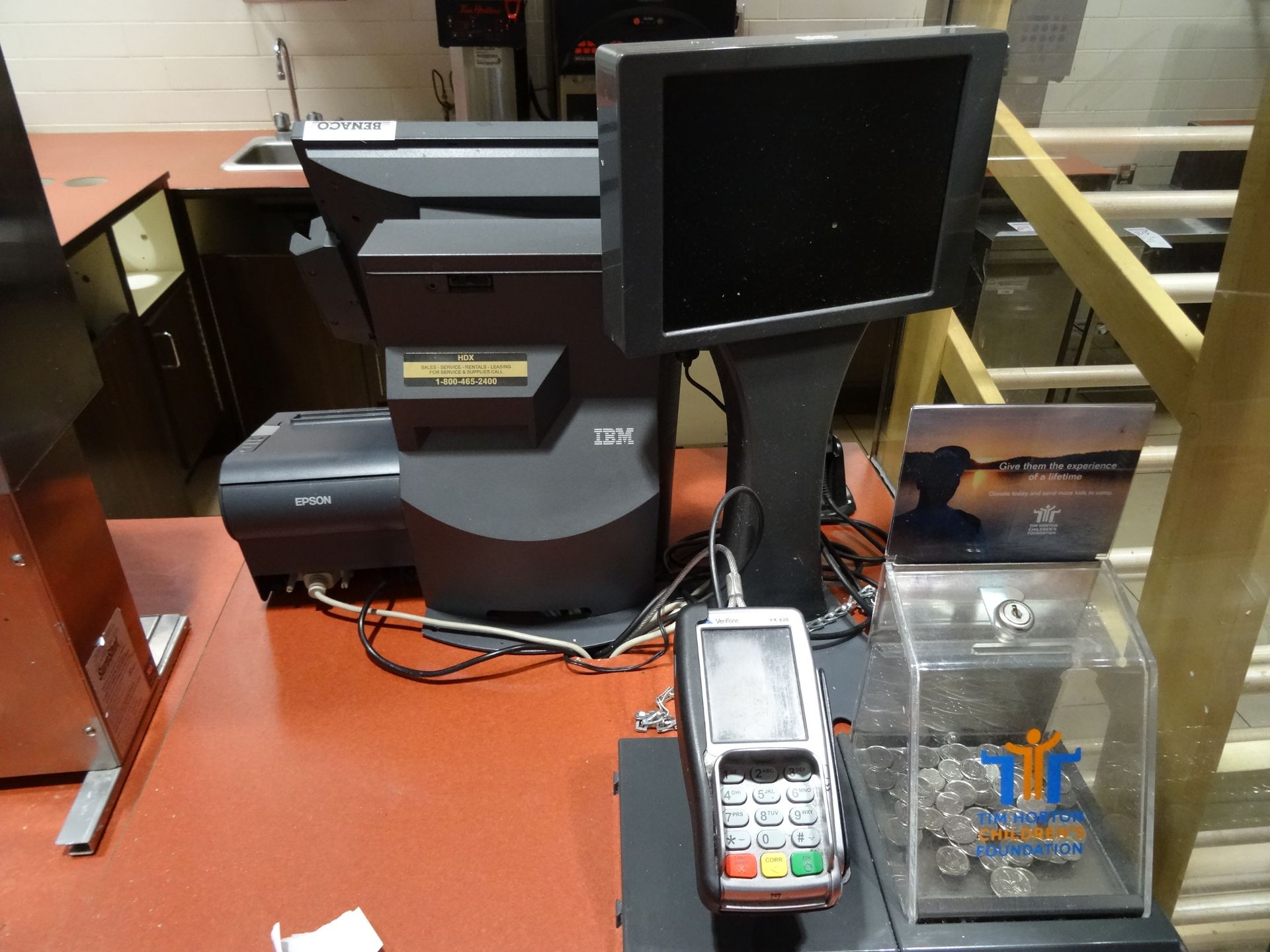 1X, 1 STATION POS SYSTEM W/ CASH BOX, PRINTER & MONITOR - Image 2 of 6