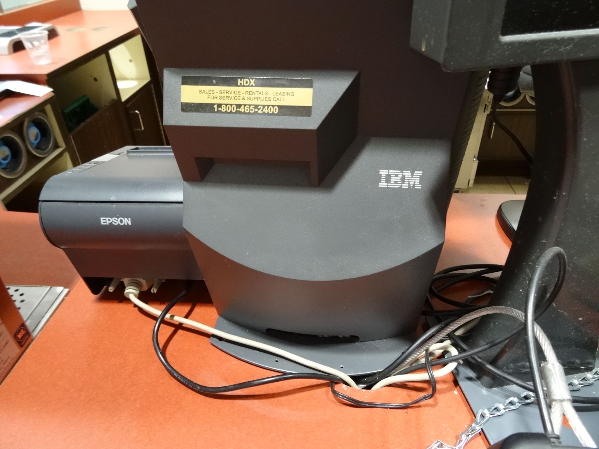 1X, 1 STATION POS SYSTEM W/ CASH BOX, PRINTER & MONITOR - Image 3 of 6