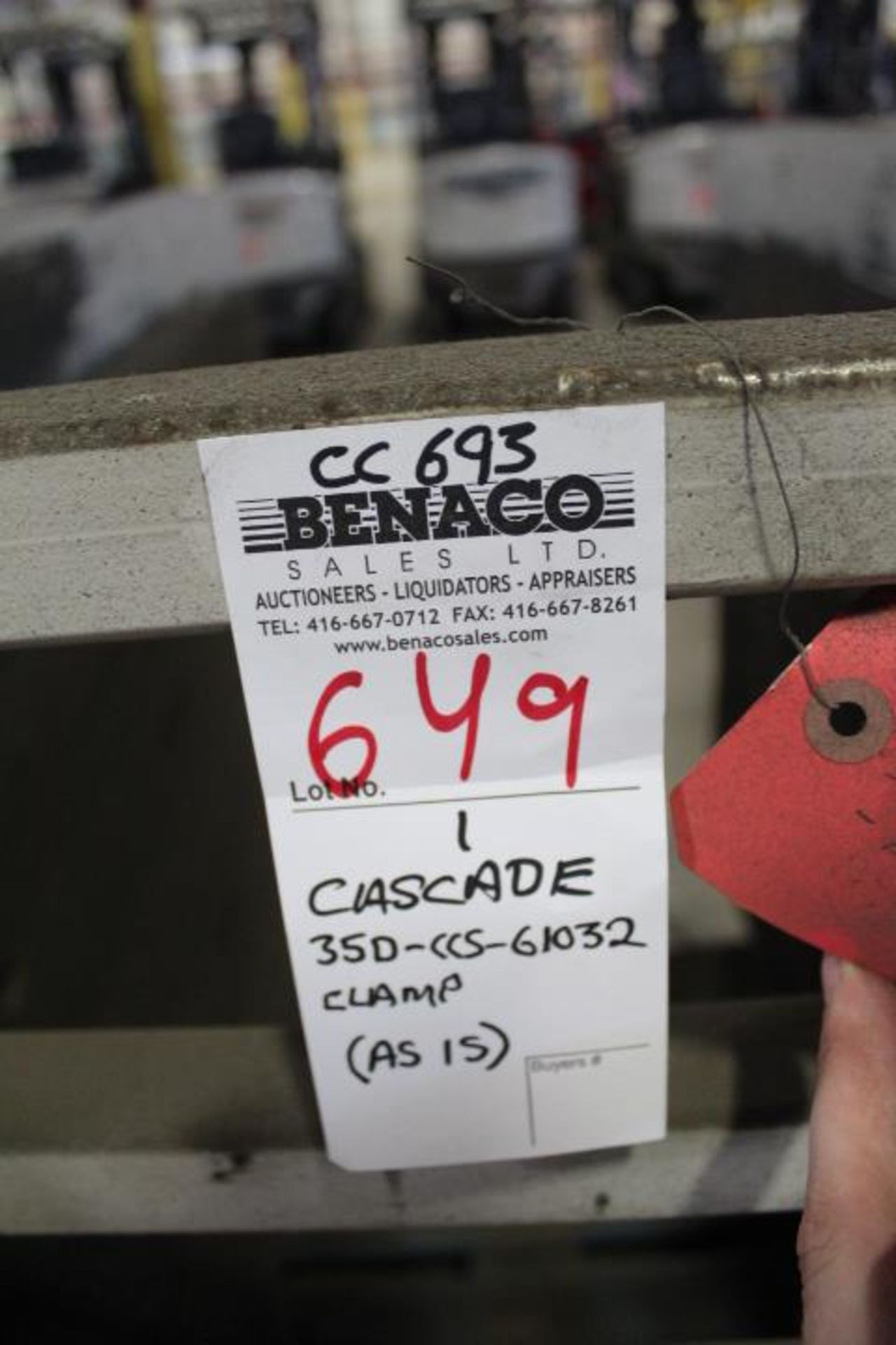 1X, CASCADE 35D-CCS-61032 CLAMP (AS-IS) CC693 - Image 10 of 10