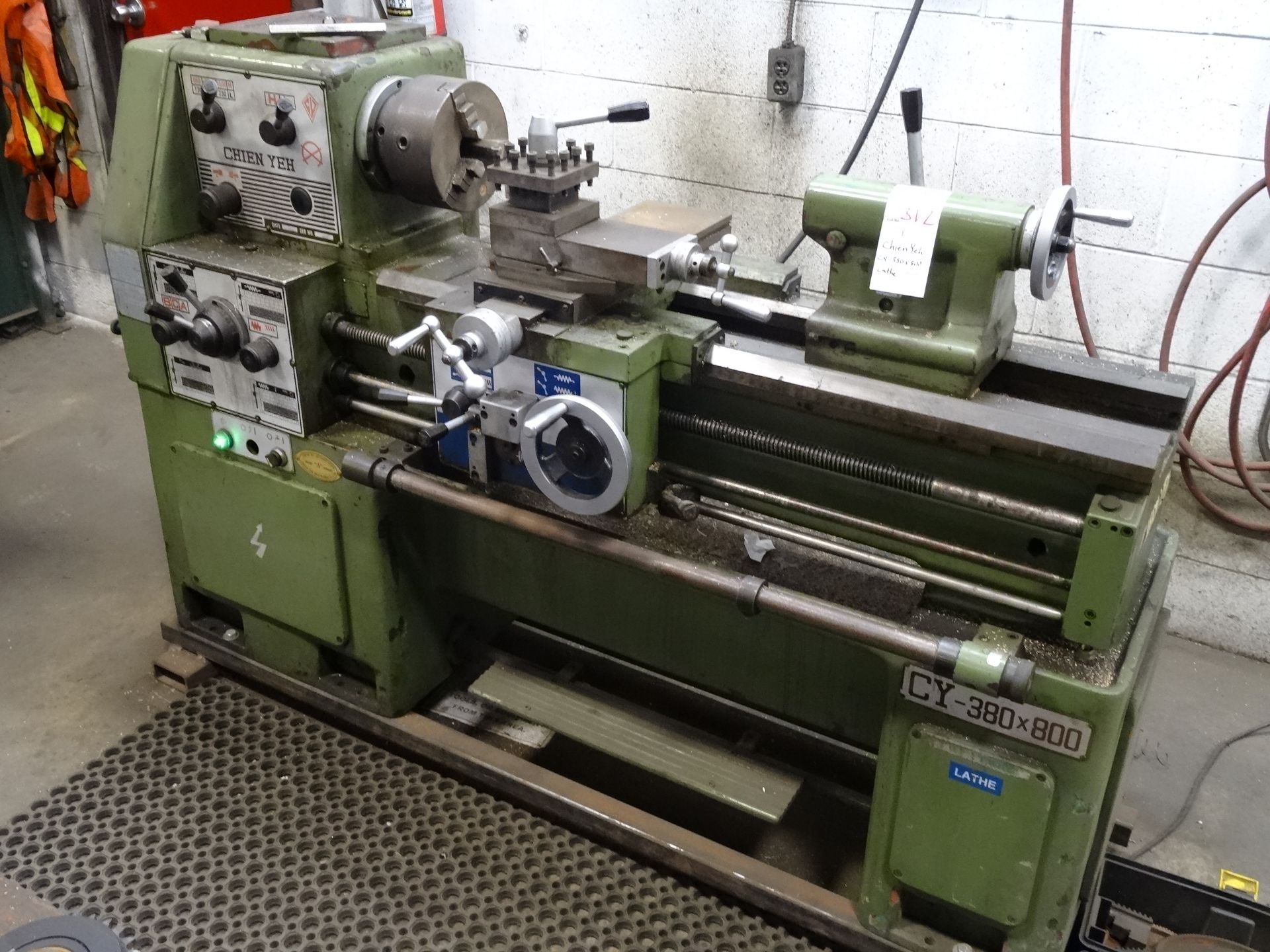 1X, CHIEN YEH, CY-380X800 LATHE (SEE SPECIAL NOTE)