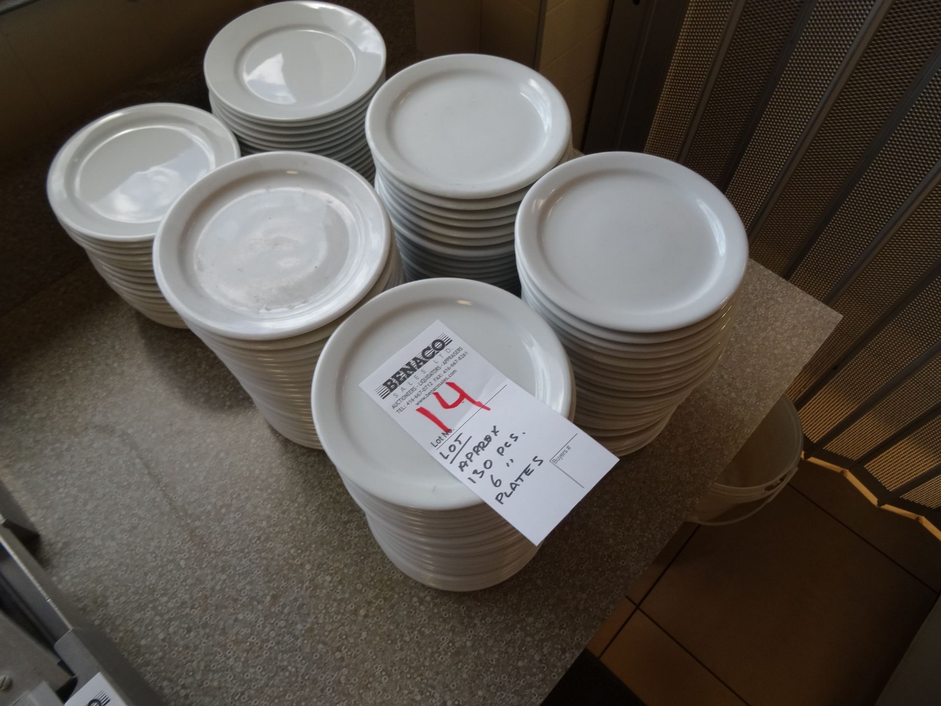 LOT, APRX 130 PCS, 6" SIDE PLATES - Image 2 of 3