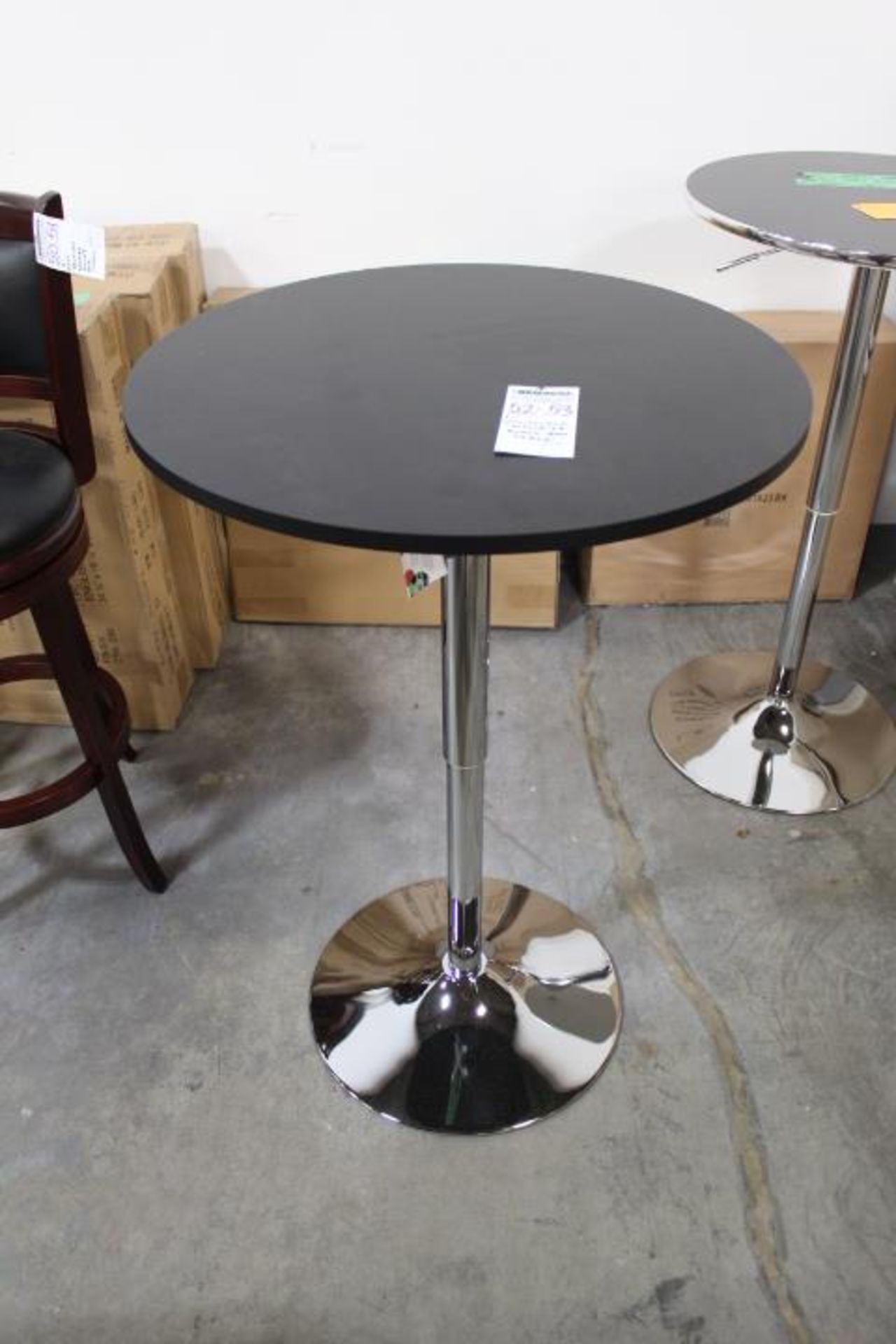 1X, LUMISOURCE ADJ. "TLGLIA-29" BLACK BAR TABLE - Image 2 of 7