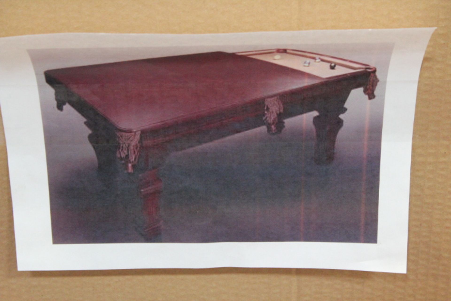 1X, 3PC IMPERIAL WALNUT POOL TABLE DINING TOP ONLY! FITS 4' x 8' POOL TABLE (NO POOL TABLE INC.) - Image 4 of 6