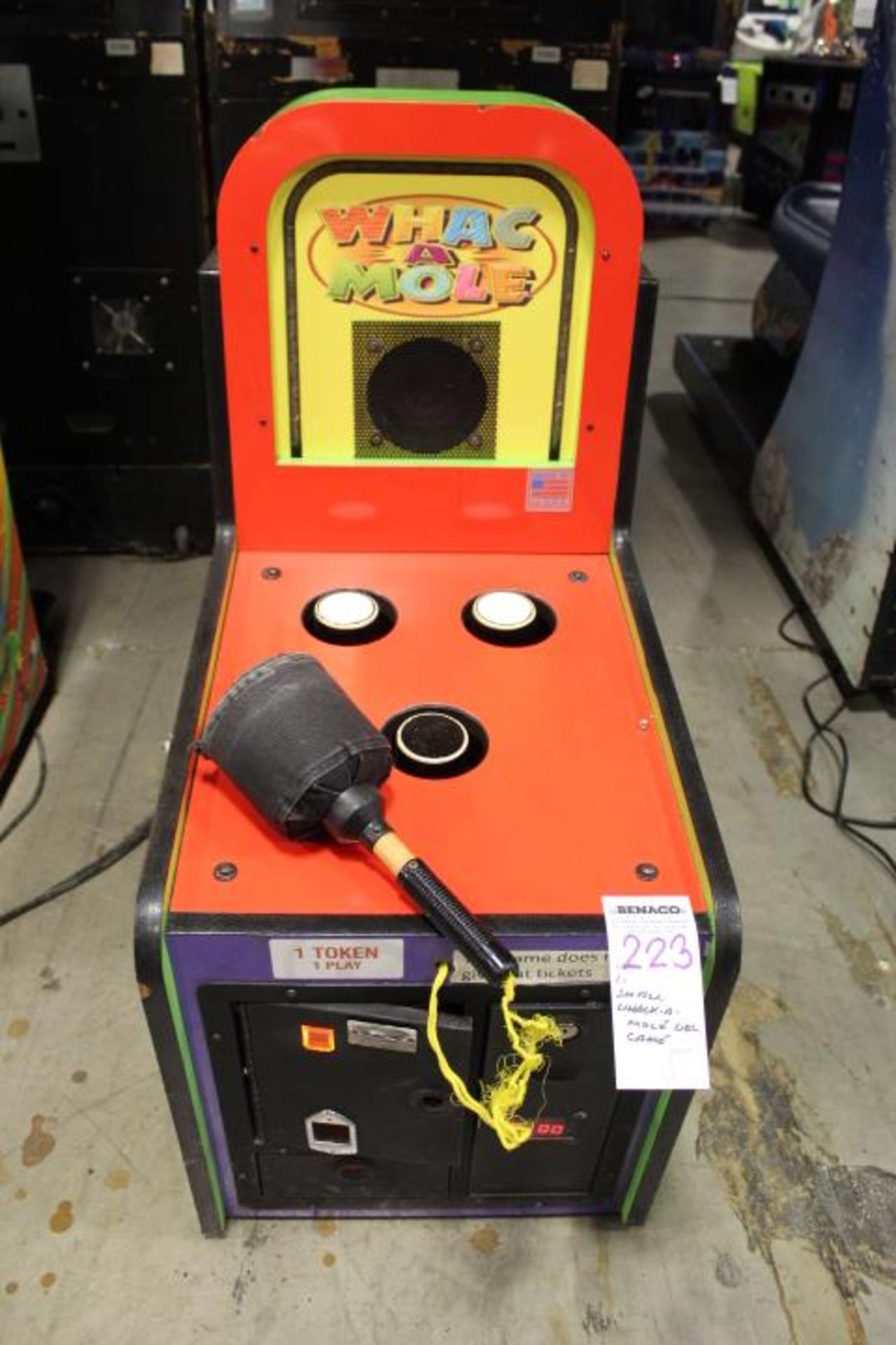 1X, SMALL WHACK-A-MOLE DOUBLE GAME - AS IS PARTS ONLY - Image 6 of 9