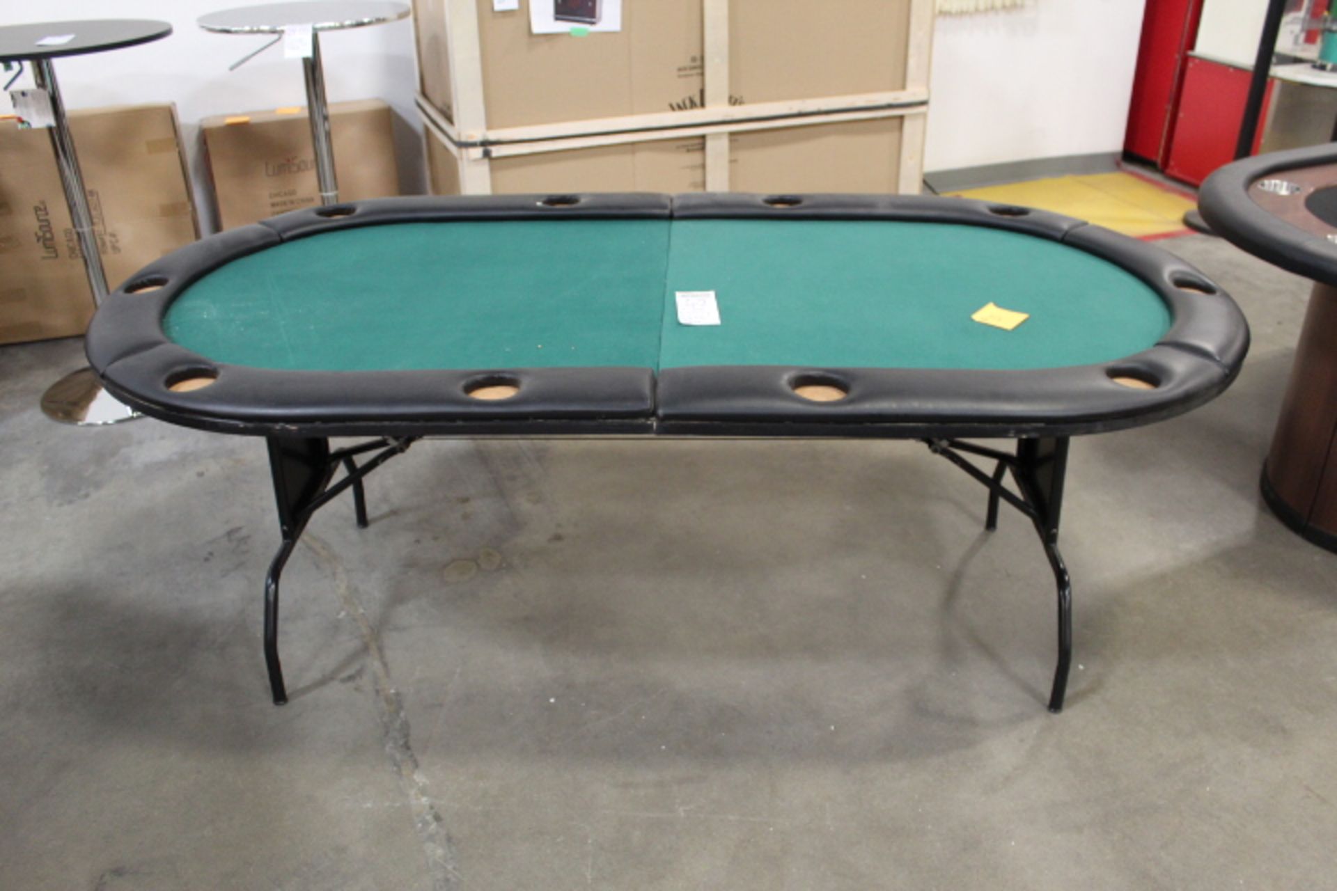 1X, 7' OVAL FOLDING GAME TABLE - Image 3 of 7