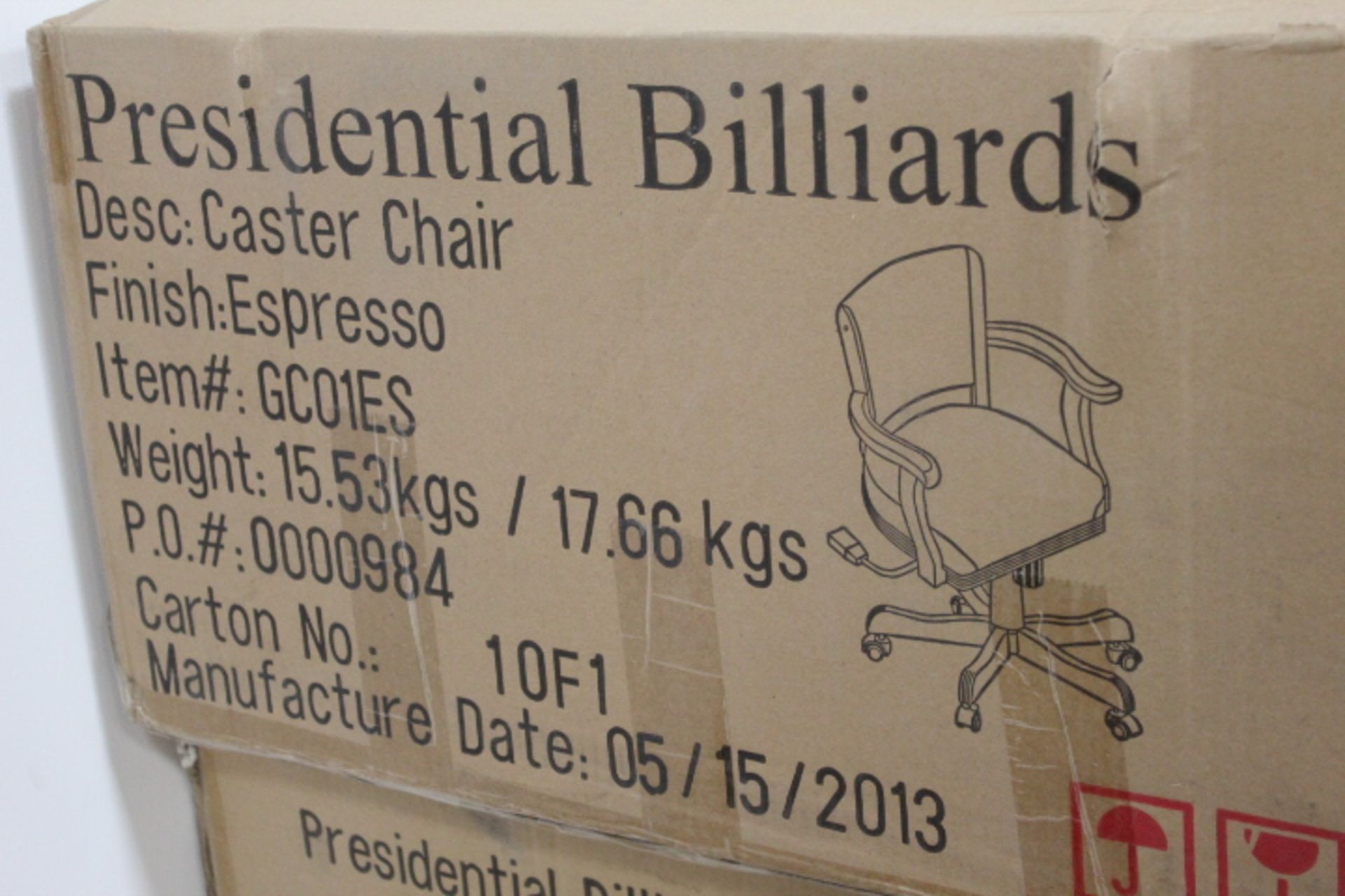 1X, PRESIDENTIAL GAME CHAIR (ESPRESSO) - Image 8 of 9