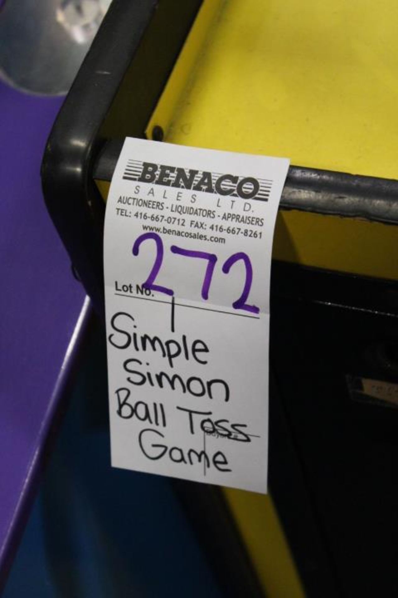 1X, SIMPLE SIMON BALL TOSS GAME - Image 6 of 6