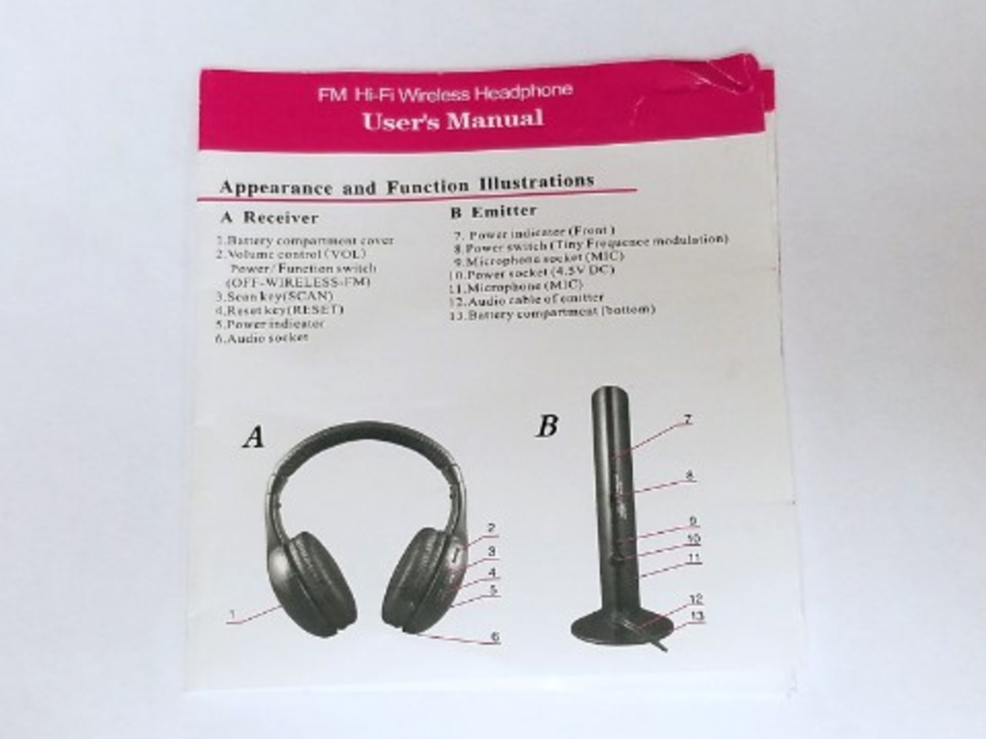 WIRELESS HEADPHONE SET - Image 4 of 5