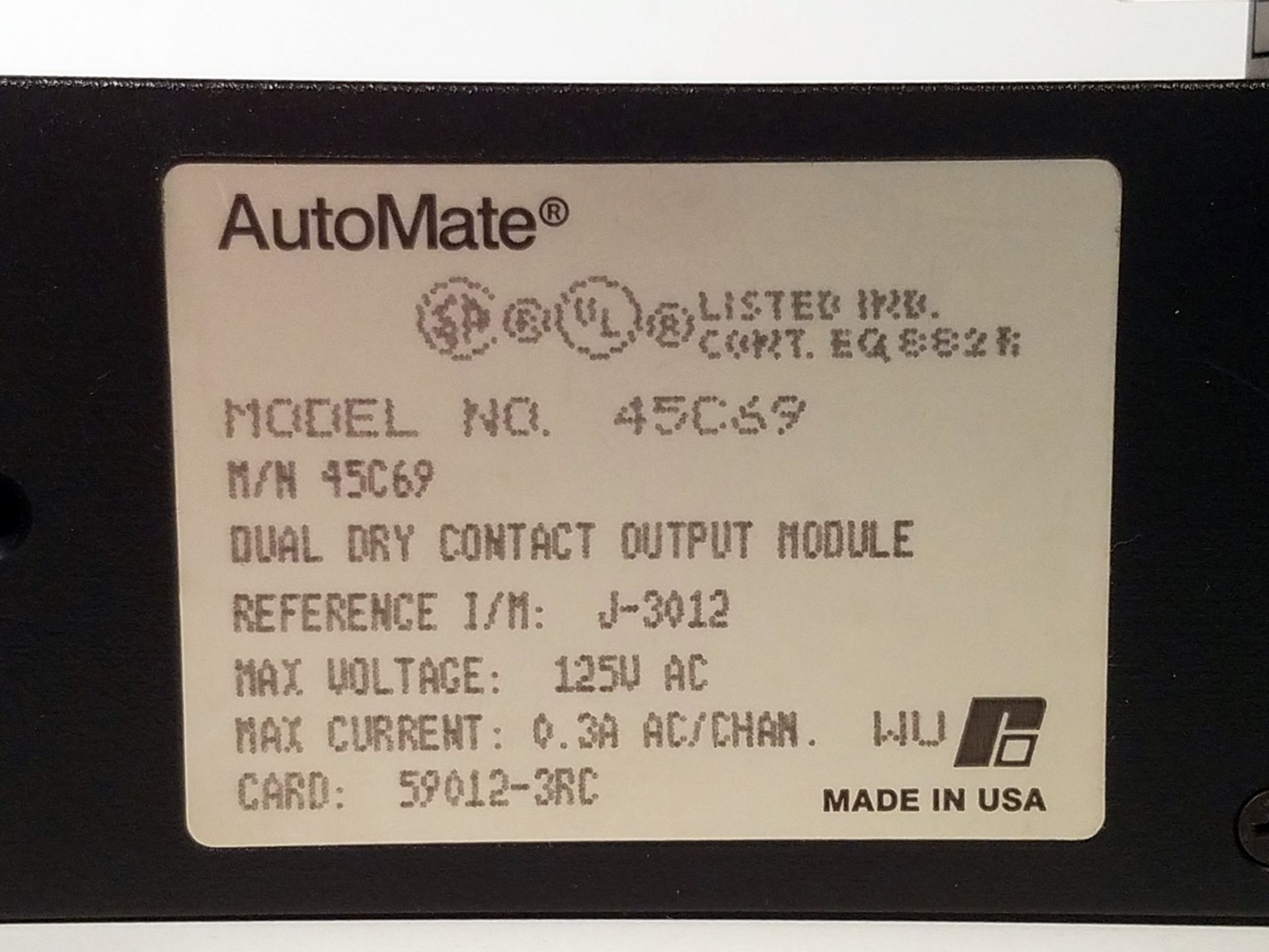 RELIANCE ELECTRIC 45C69 AUTOMATE PLC OUTPUT MODULE - Image 3 of 3