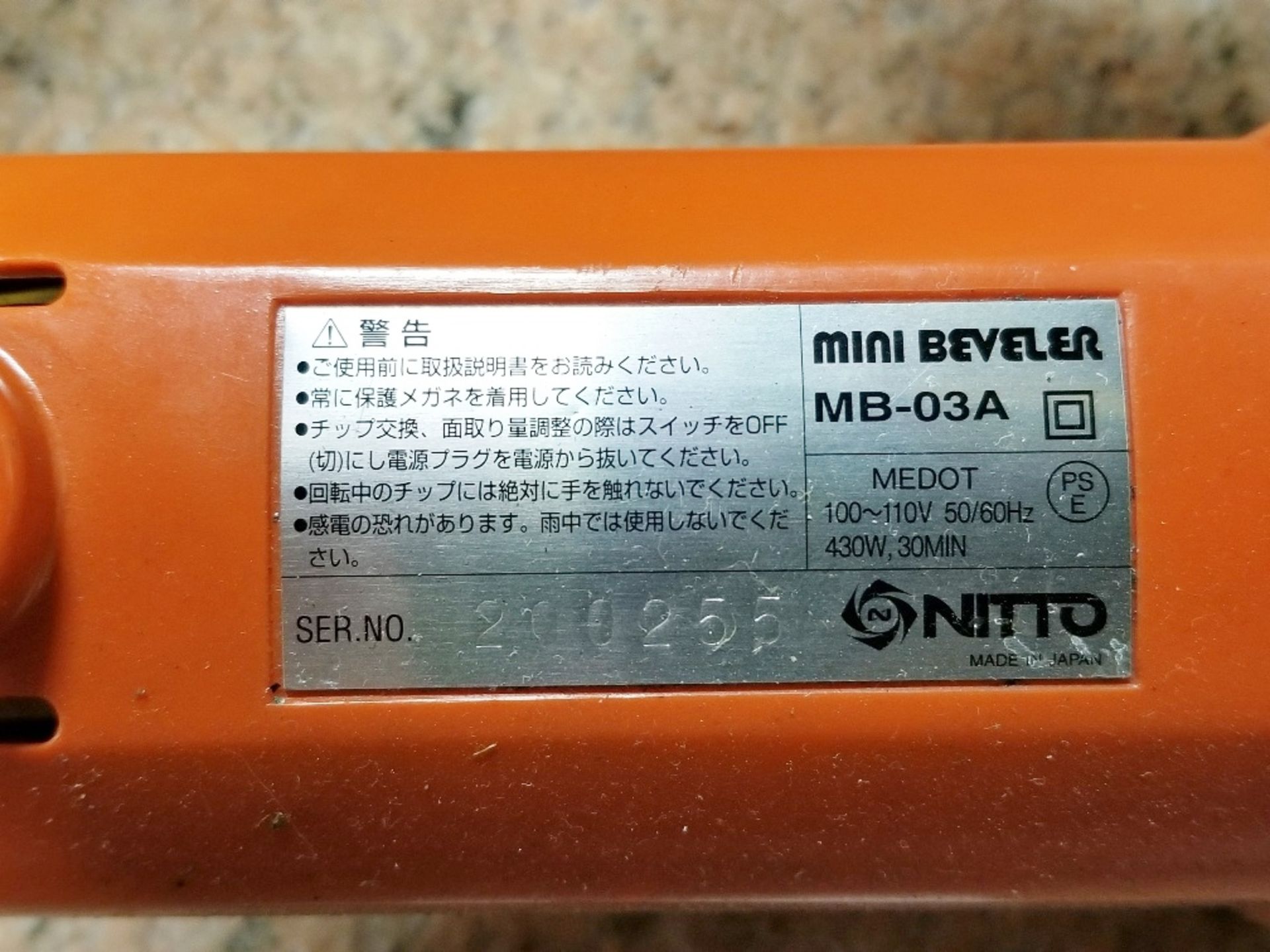 NITTO HAND MINI BEVELER - Image 2 of 6