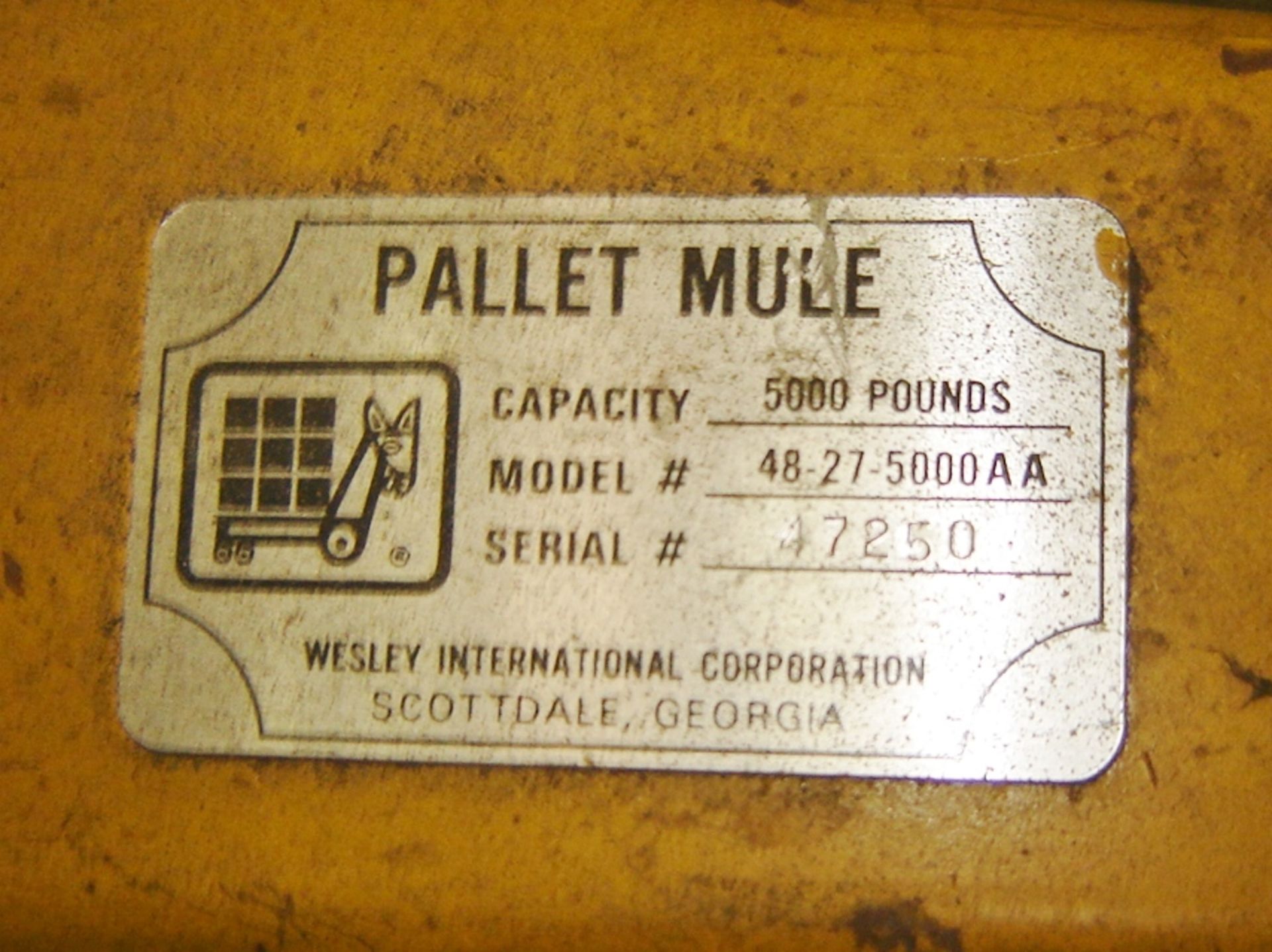 PALLET MULE HYDRAULIC PALLET JACK - Image 4 of 5