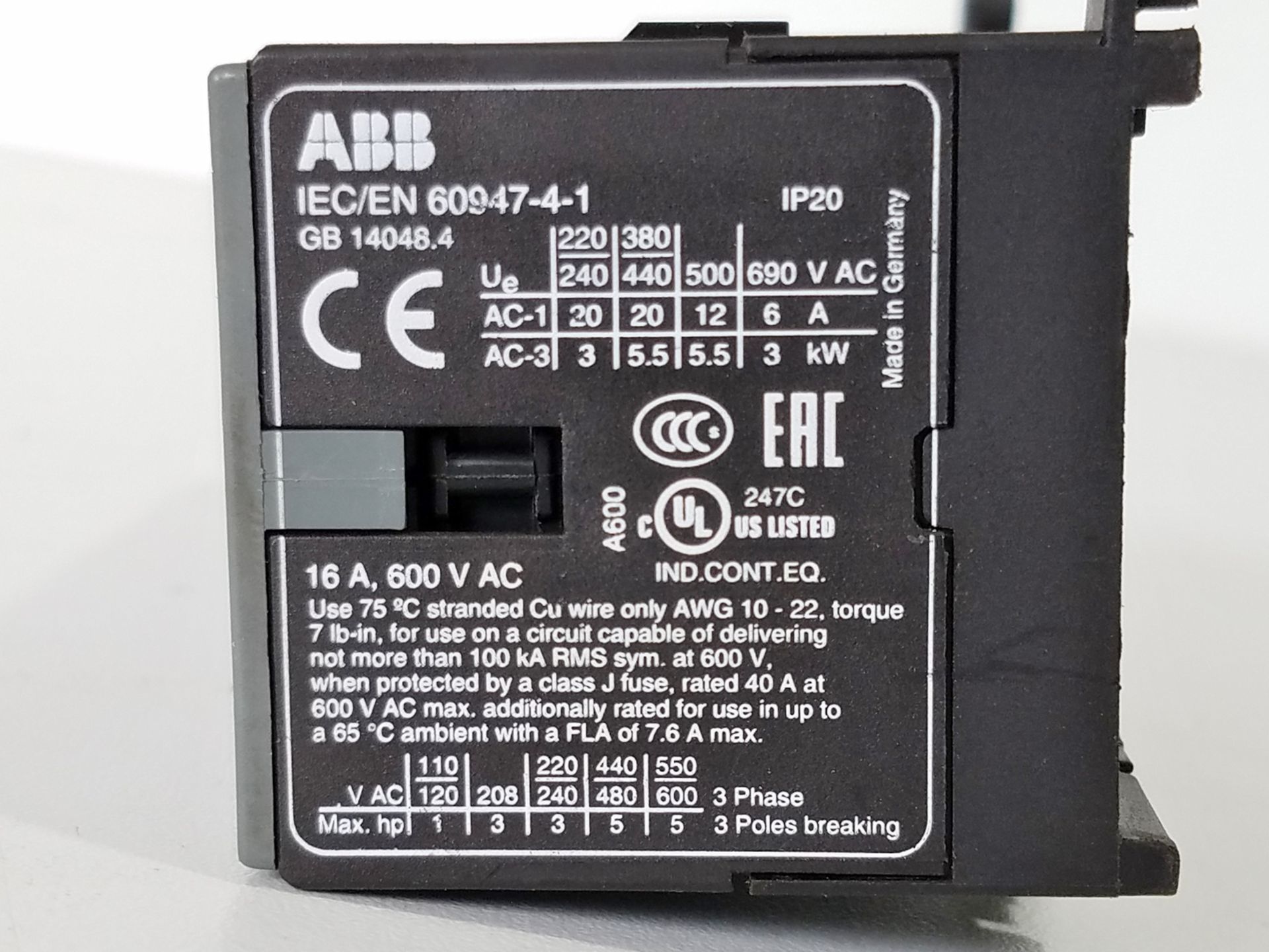 ABB AUXILIARY CONTACTS - Image 2 of 2