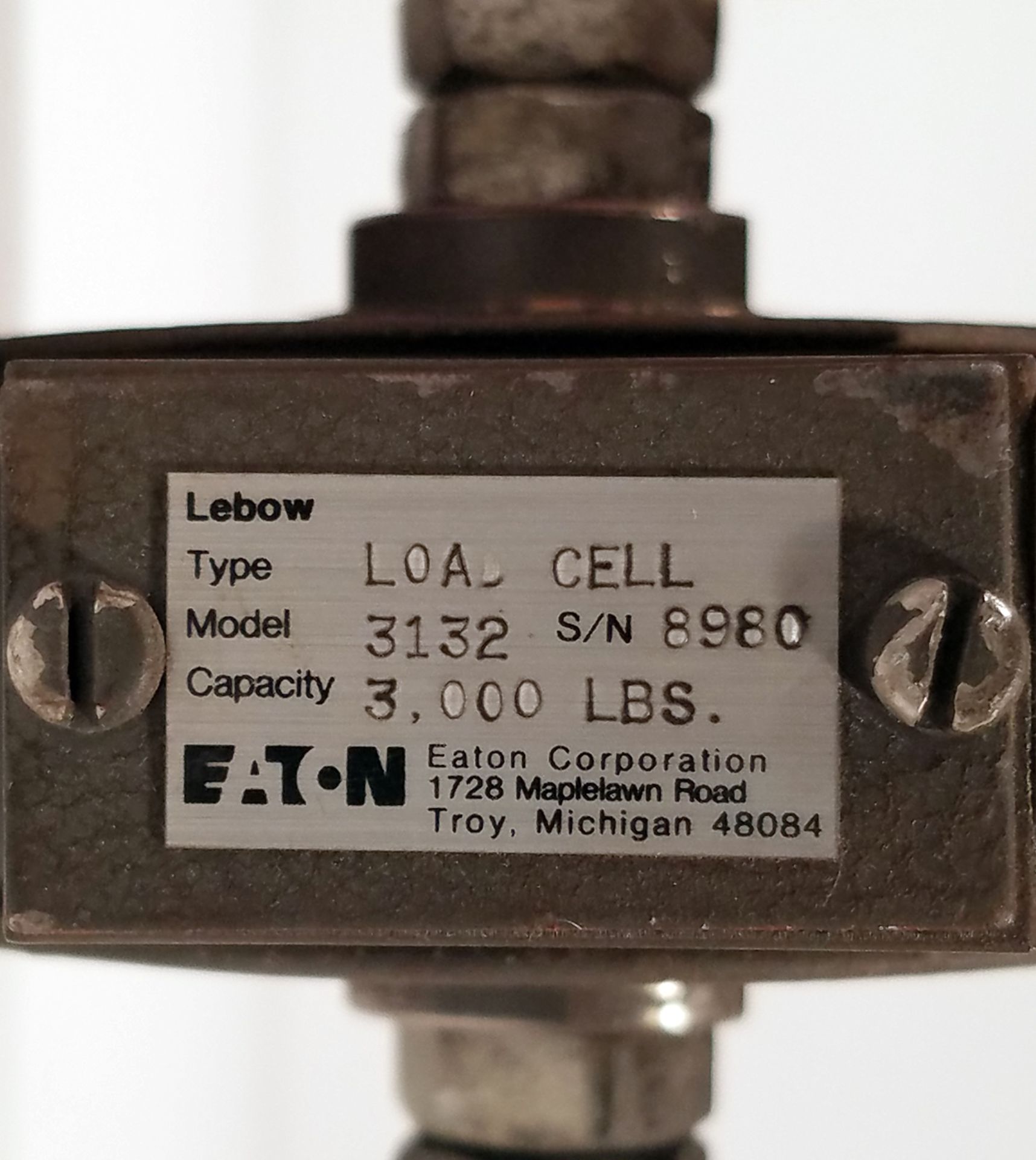 Eaton/Lebow 3132 Load Cell, 3,000 lbs 3132-3K - Image 4 of 4