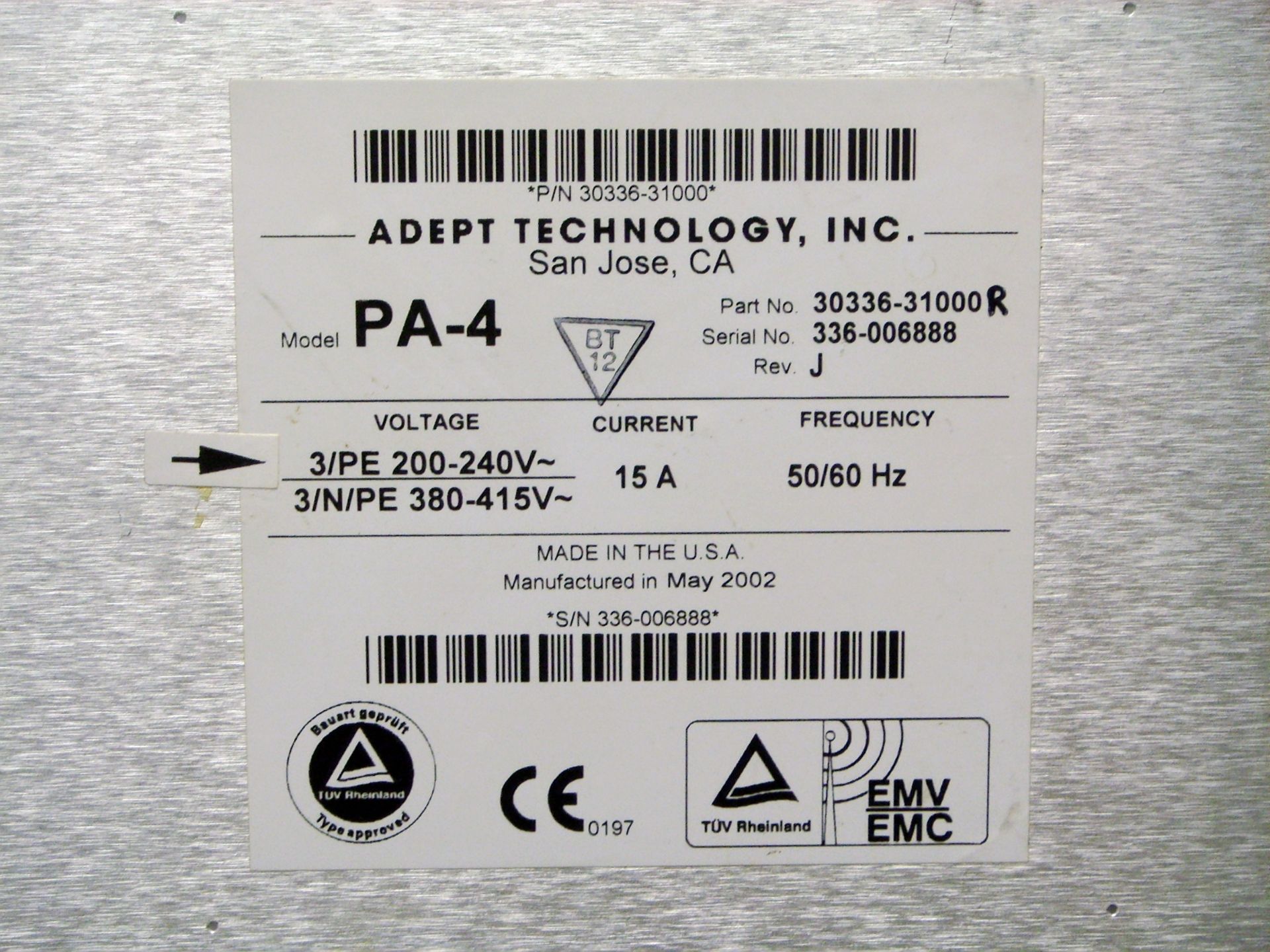 Adept PA-4 Robot Power Supply/Amplifier - Bild 5 aus 5