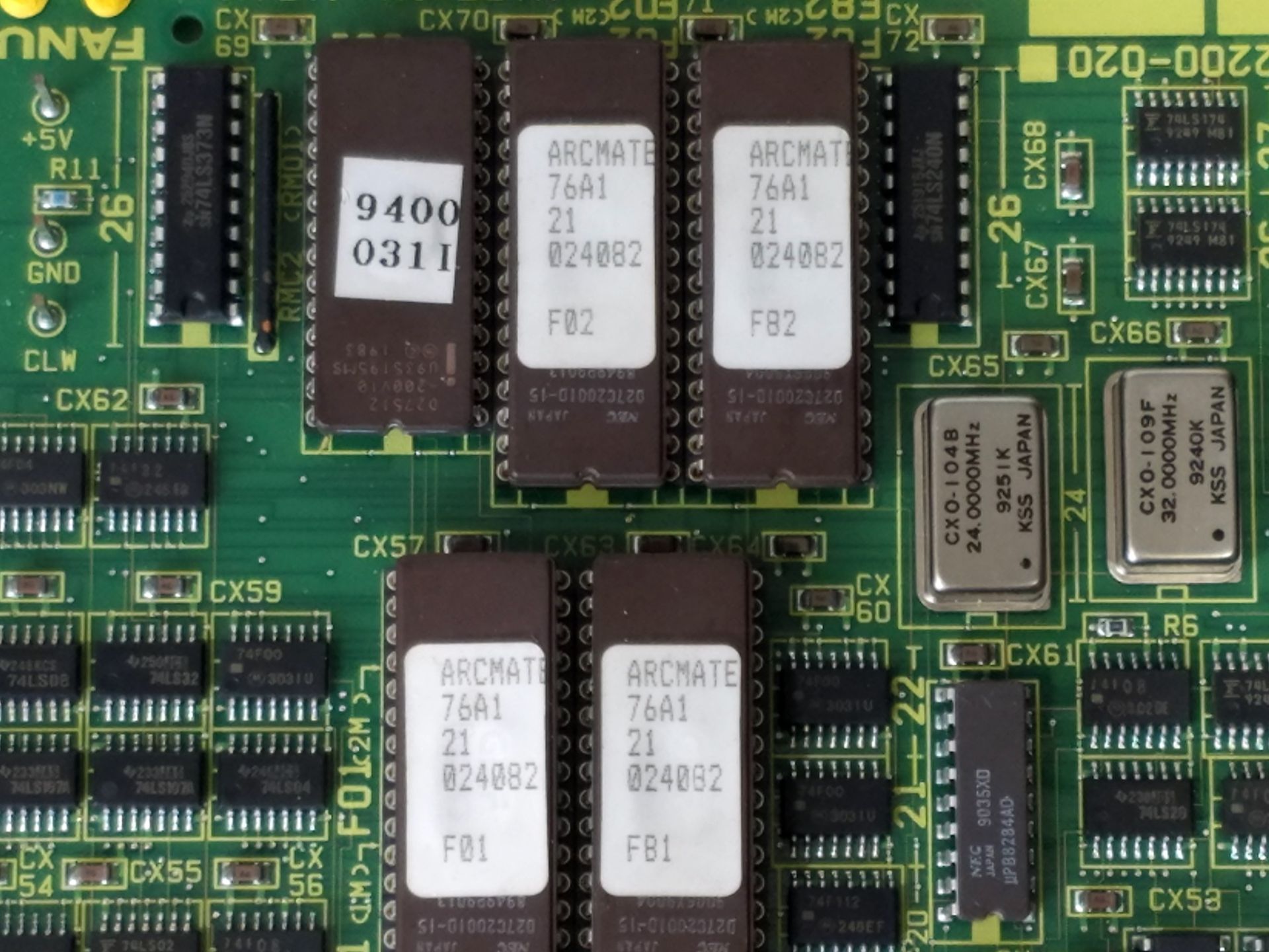 Fanuc A16B-2200-0200/04A ArcMate CPU Board - Image 3 of 3