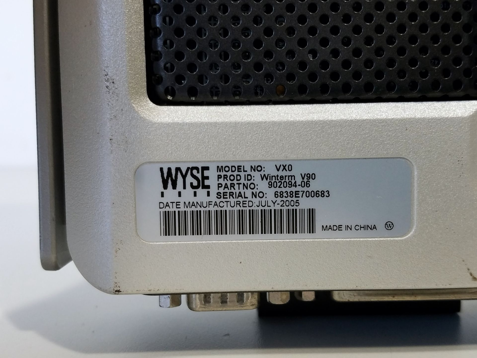 WYSE MODEL VXO, WINTERM V90, TERMINAL - Image 4 of 4