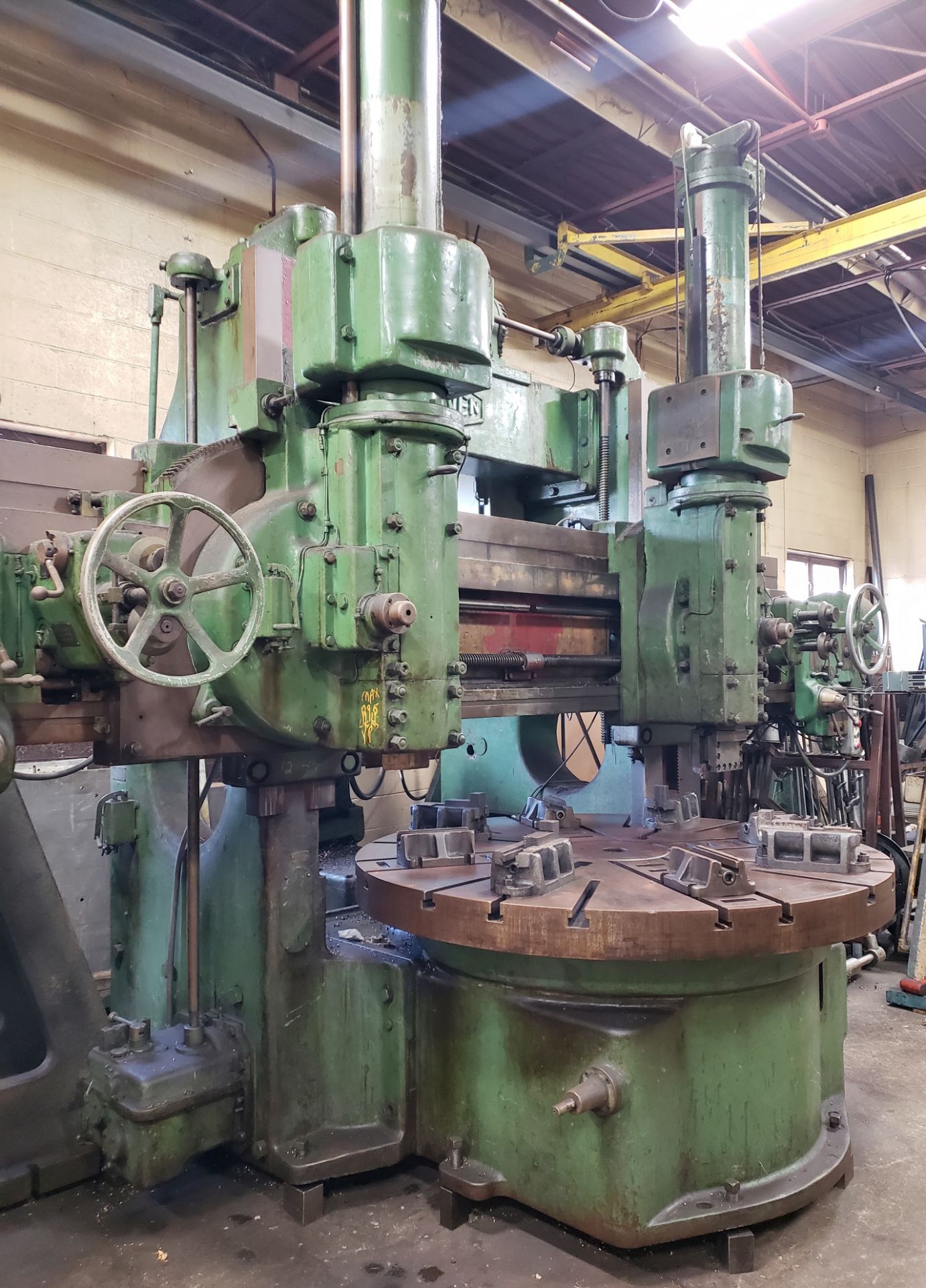 CRAVEN 72" DOUBLE HEAD VERTICAL BORING MILL - Image 3 of 12