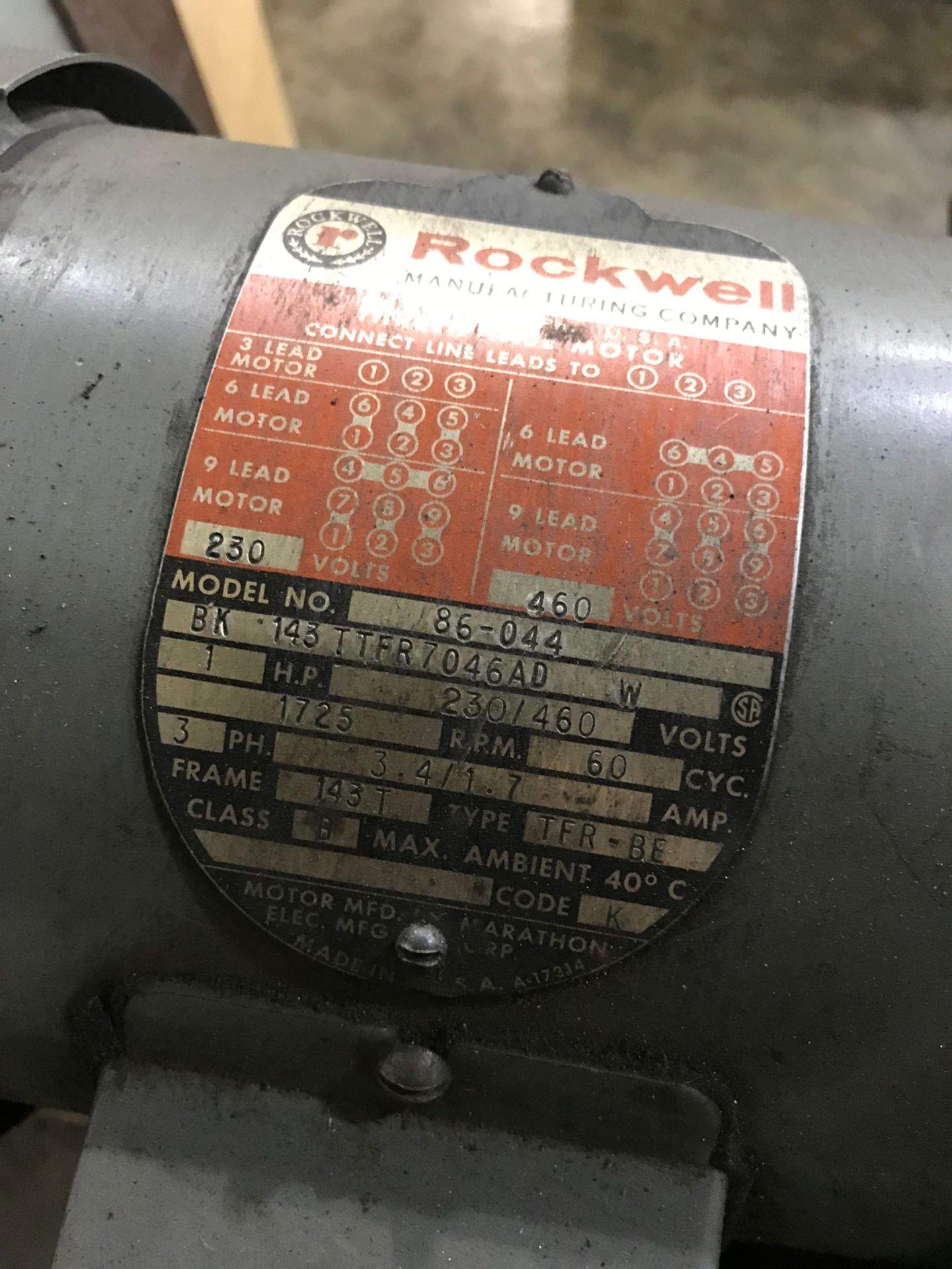 Rockwell Model # 86-044 disc sander - Image 3 of 3