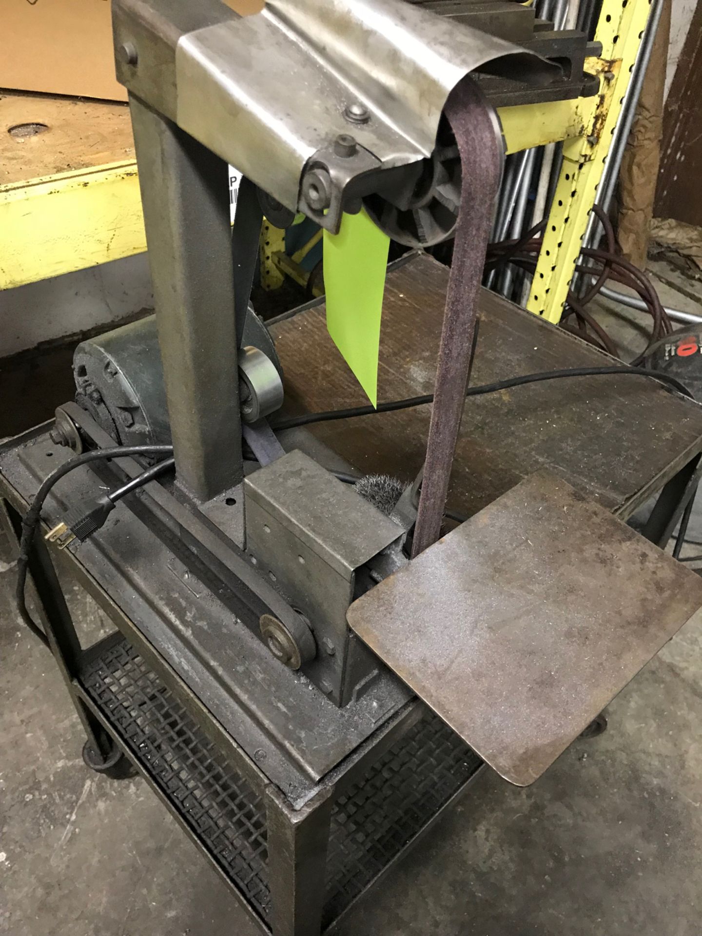 Rolling cart with 1 inch belt sander mounted - Image 2 of 5