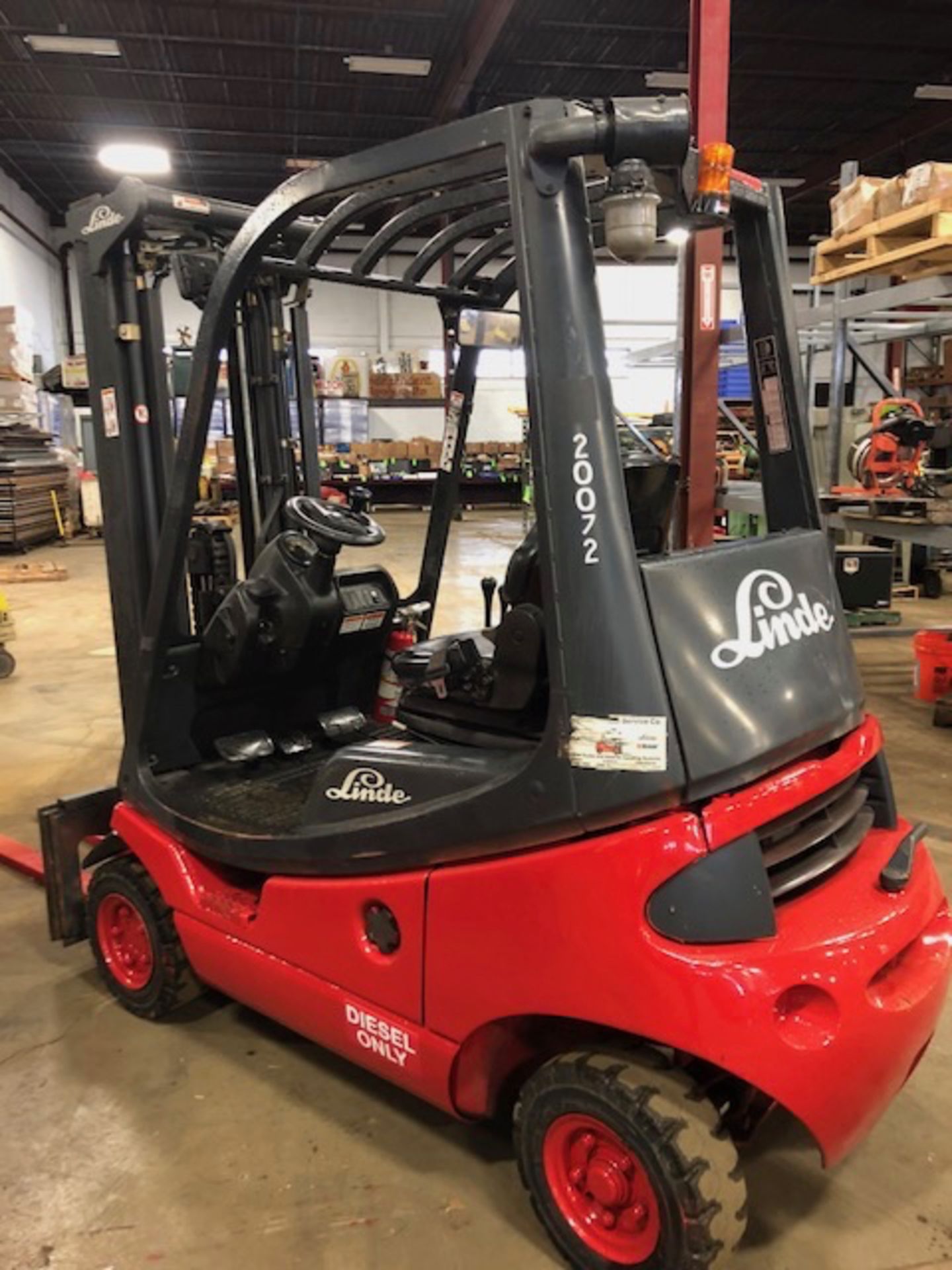 2000 Linde DIESEL Forklift. Model H18D-03 - Image 2 of 4