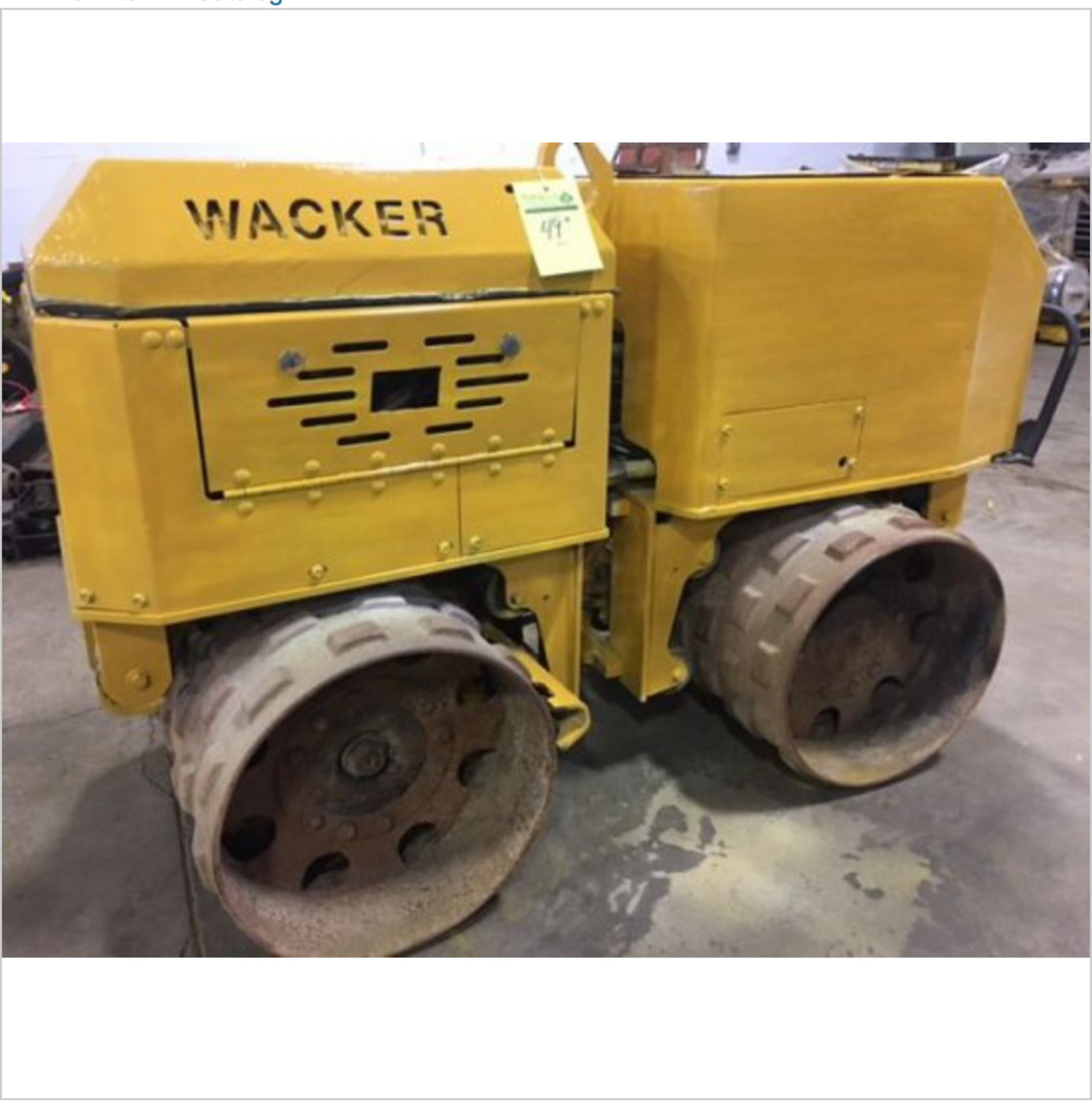 Wacker trench compactor. Diesel. Has controls.