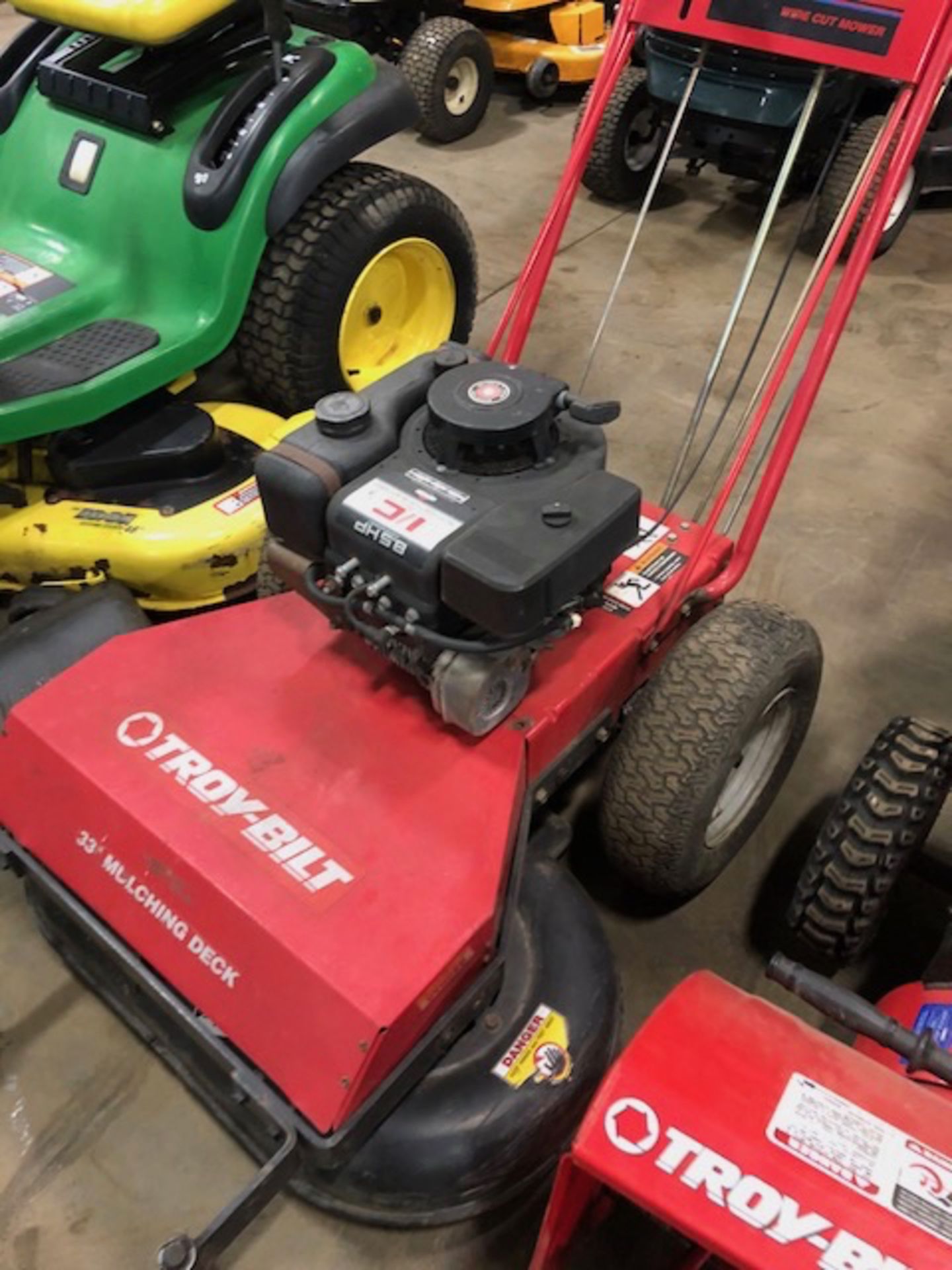 Troybilt 33â€ motorized 33â€ mulching mower. 8.5 hp Briggs and StrattonÂ