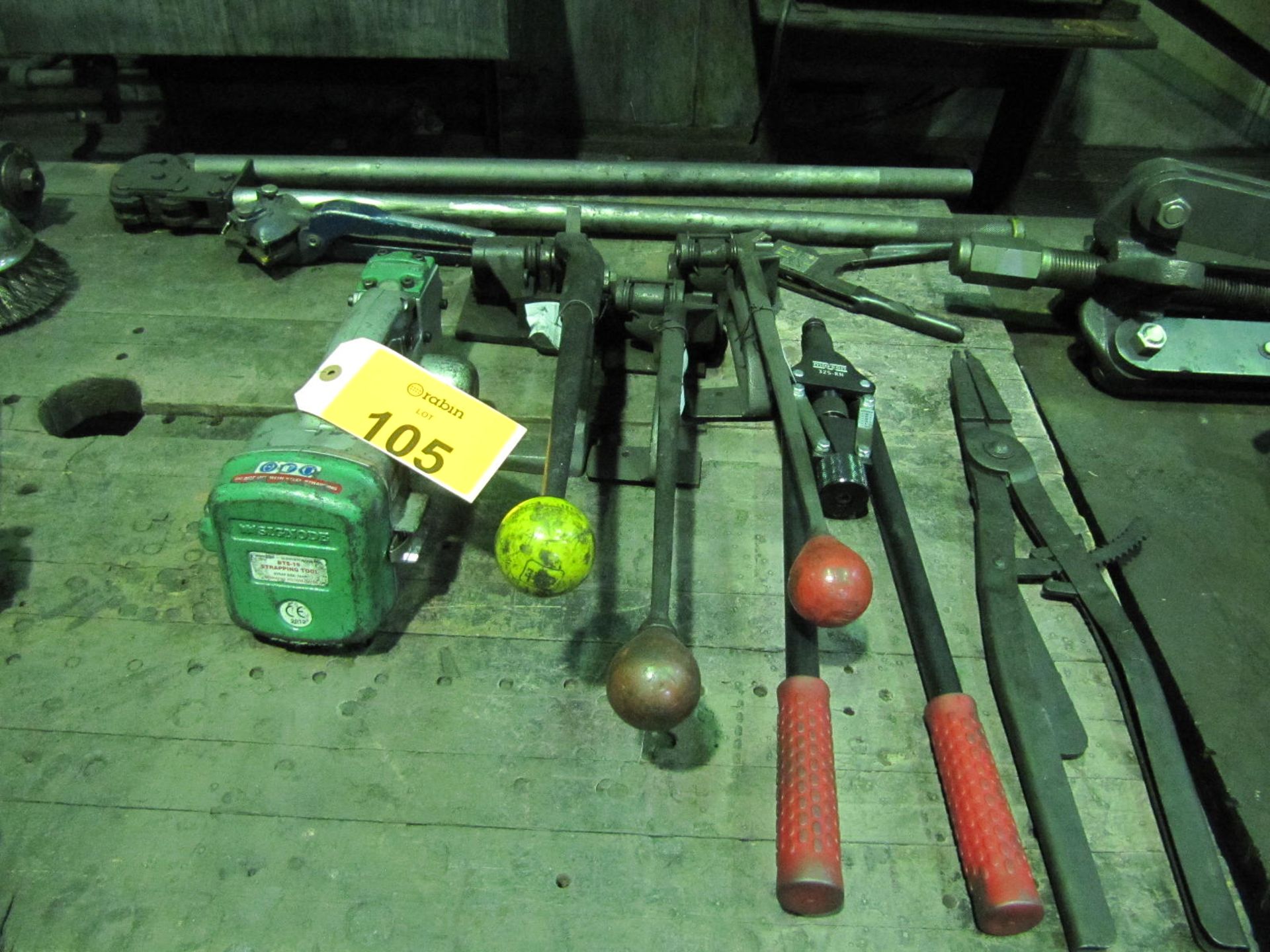 Lot of assorted banding and rivet tools