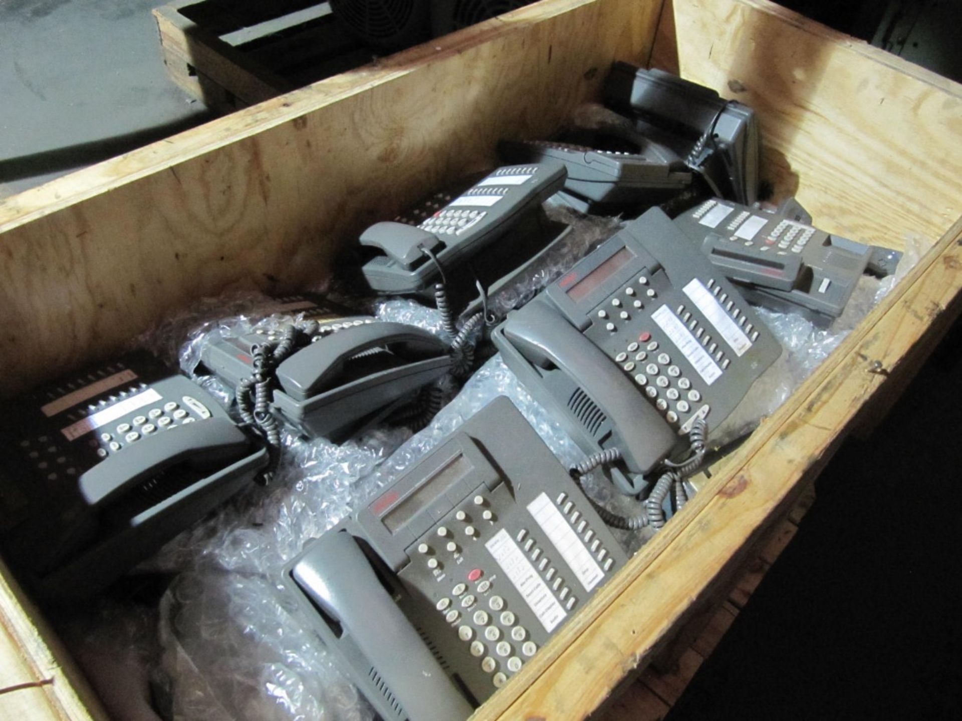 Lot of office telephones