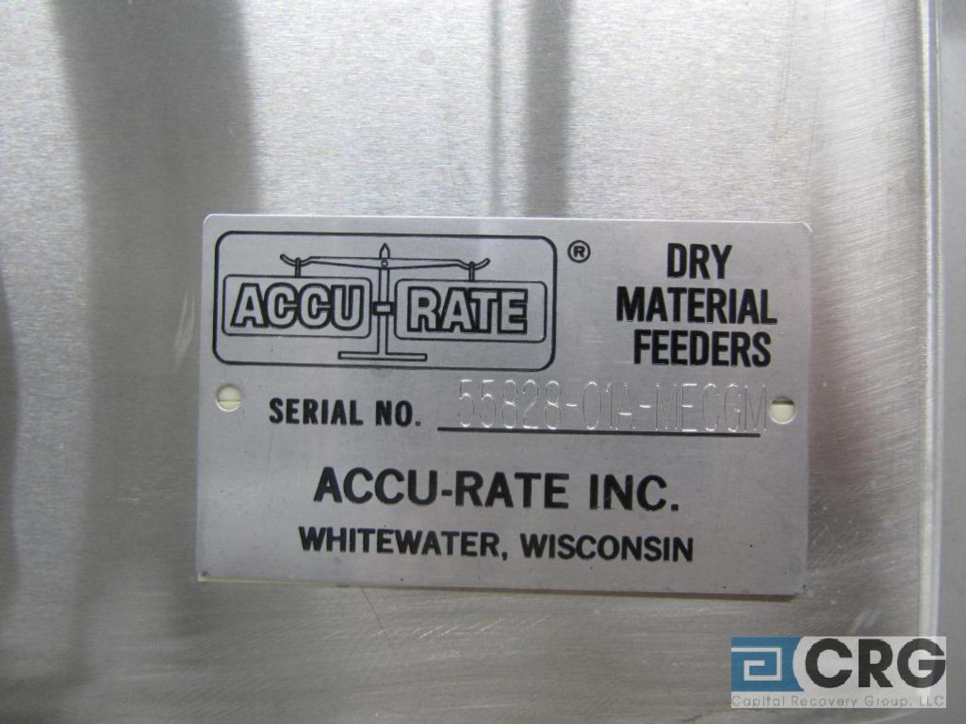 Schenck Accu-Rate dry material feeder with digital controls, mobil on stainless base, s/n 55828- - Image 4 of 4