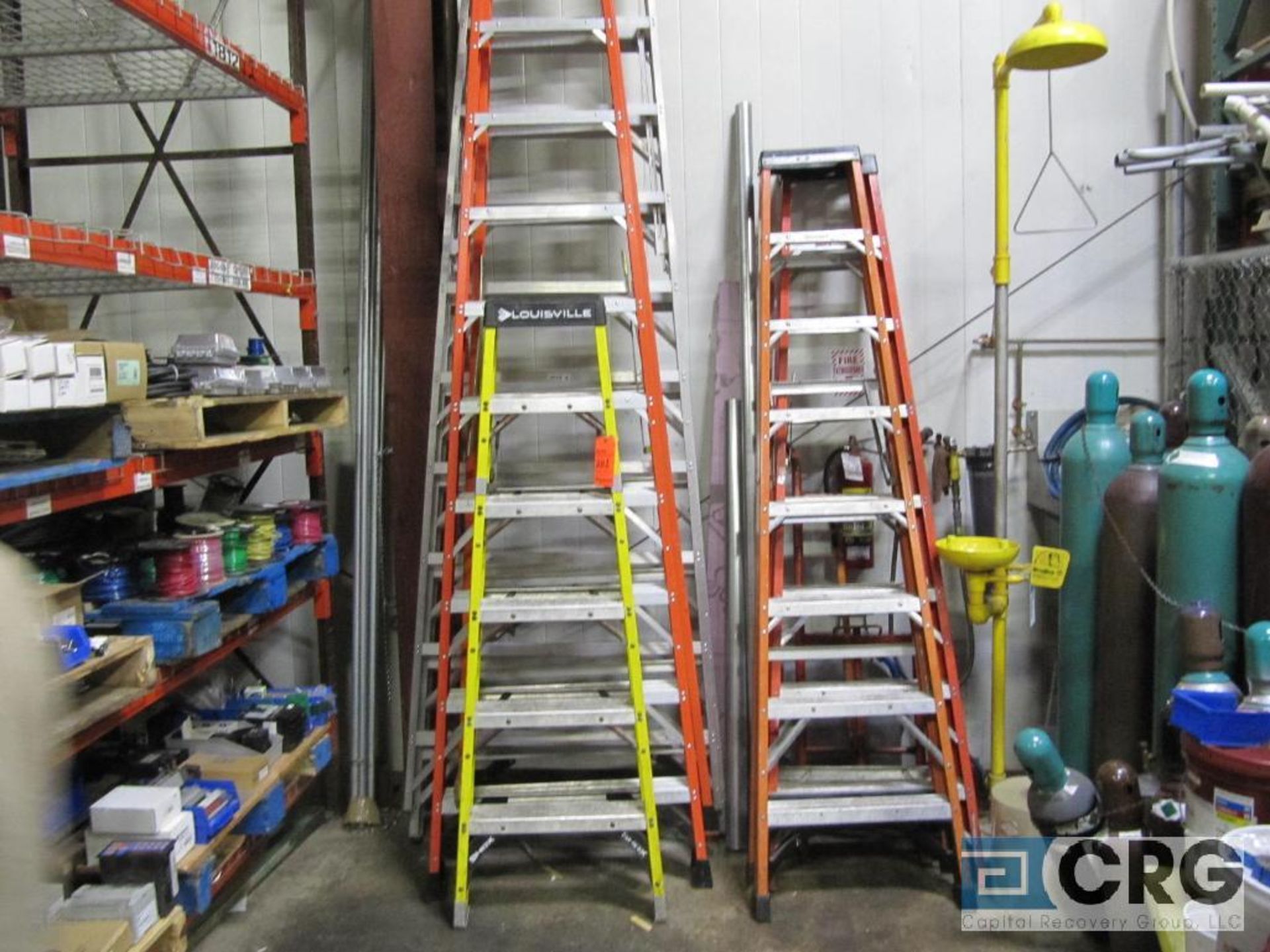 Lot of (5) assorted size step ladders including: (1) 1', (1) 12', (2) 8' and (1) 6'