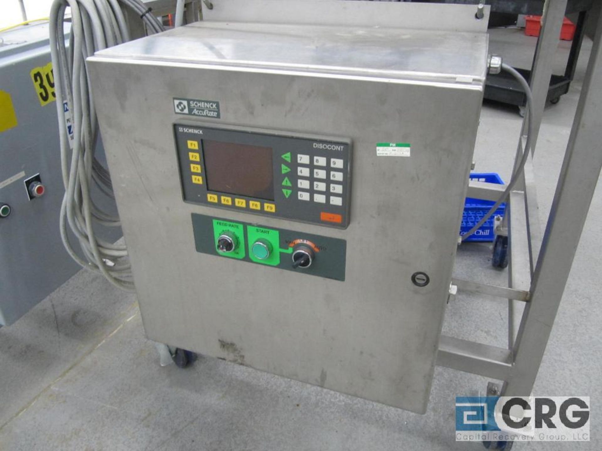 Schenck Accu-Rate dry material feeder with digital controls, mobil on stainless base, s/n 55828- - Image 3 of 4
