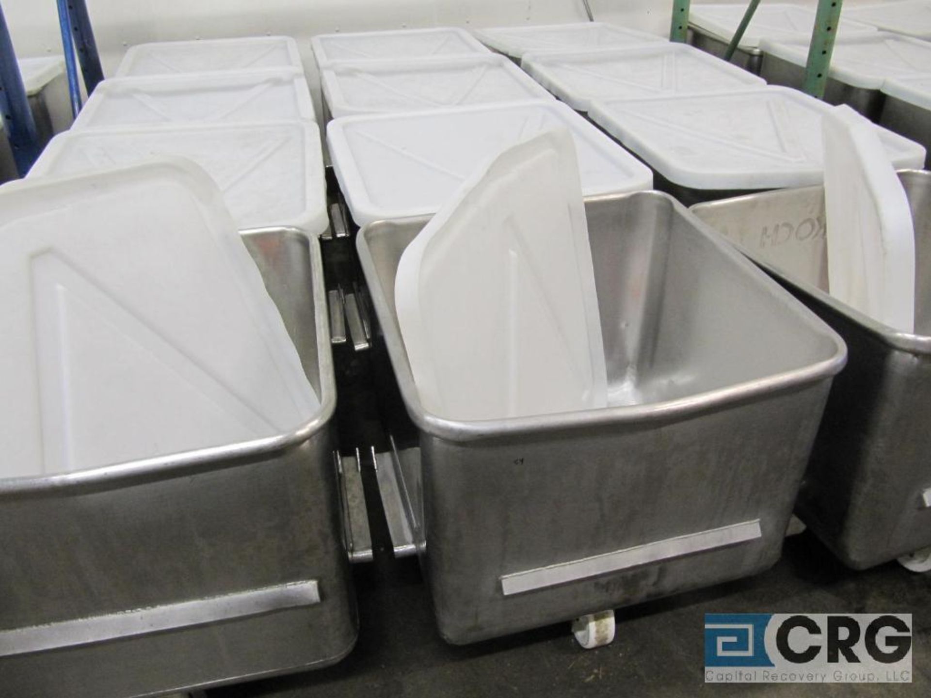 Lot of (4) Vemag stainless tubs 27" X 27" X 20" D