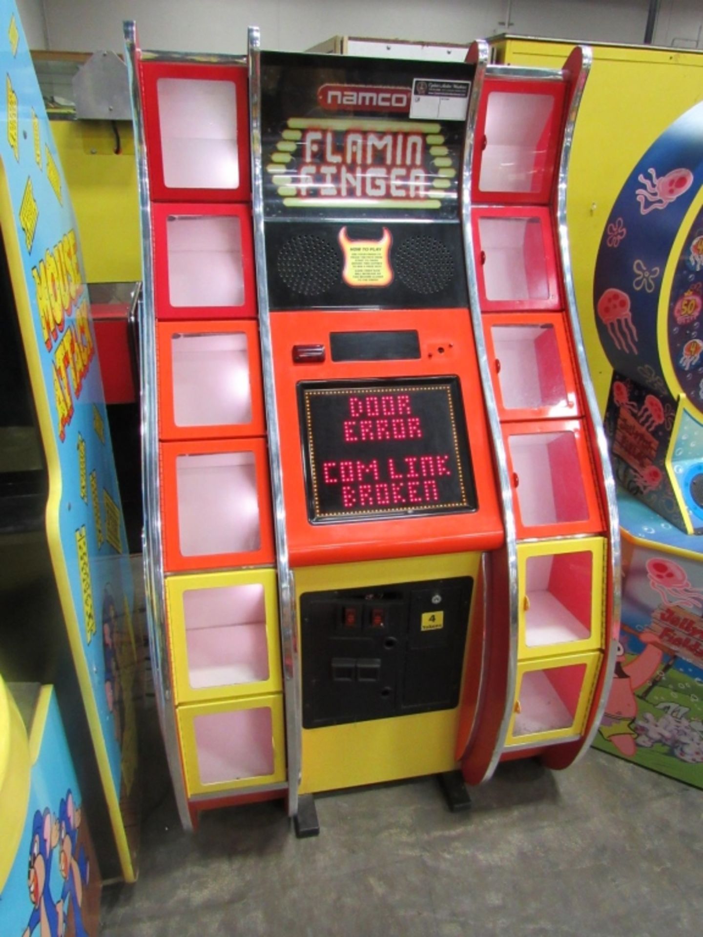 FLAMIN FINGER INSTANT PRIZE REDEMPTION GAME NAMCO Item is in used condition. Evidence of wear and