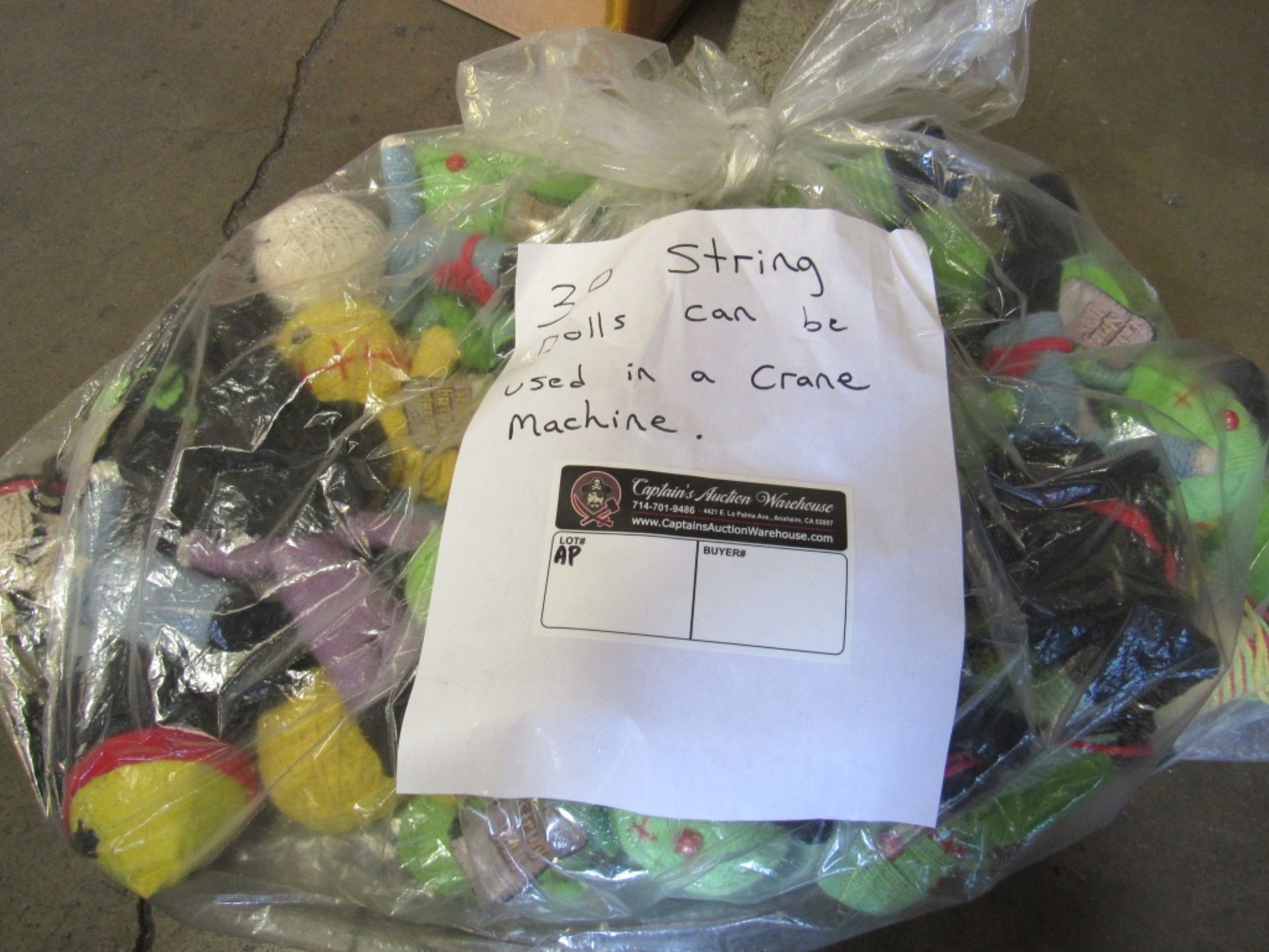 1 BAG LOT 30 CT. STRING DOLLS FOR PRIZE VENDING Check pictures for details. NOTE: