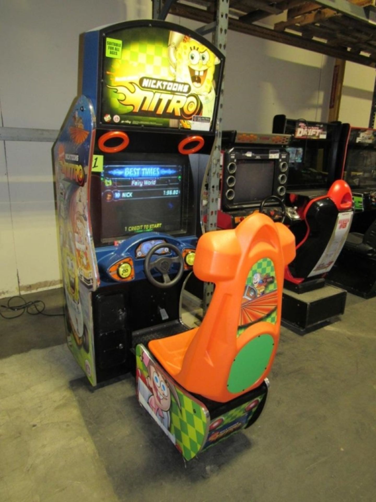 NICKTOONS NITRO SITDOWN RACING ARCADE GAME #1