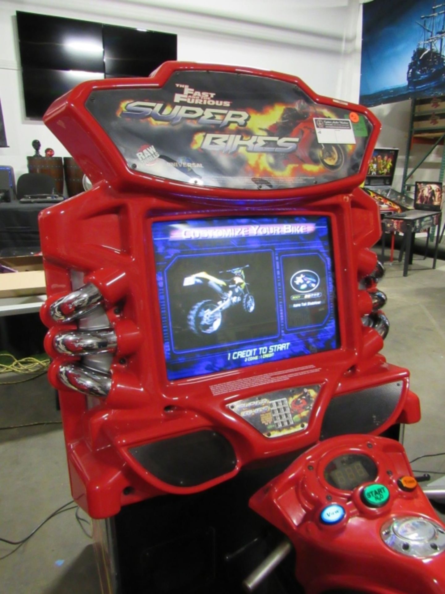 SUPER BIKES FAST & FURIOUS RED RACING ARCADE #1 - Image 4 of 6