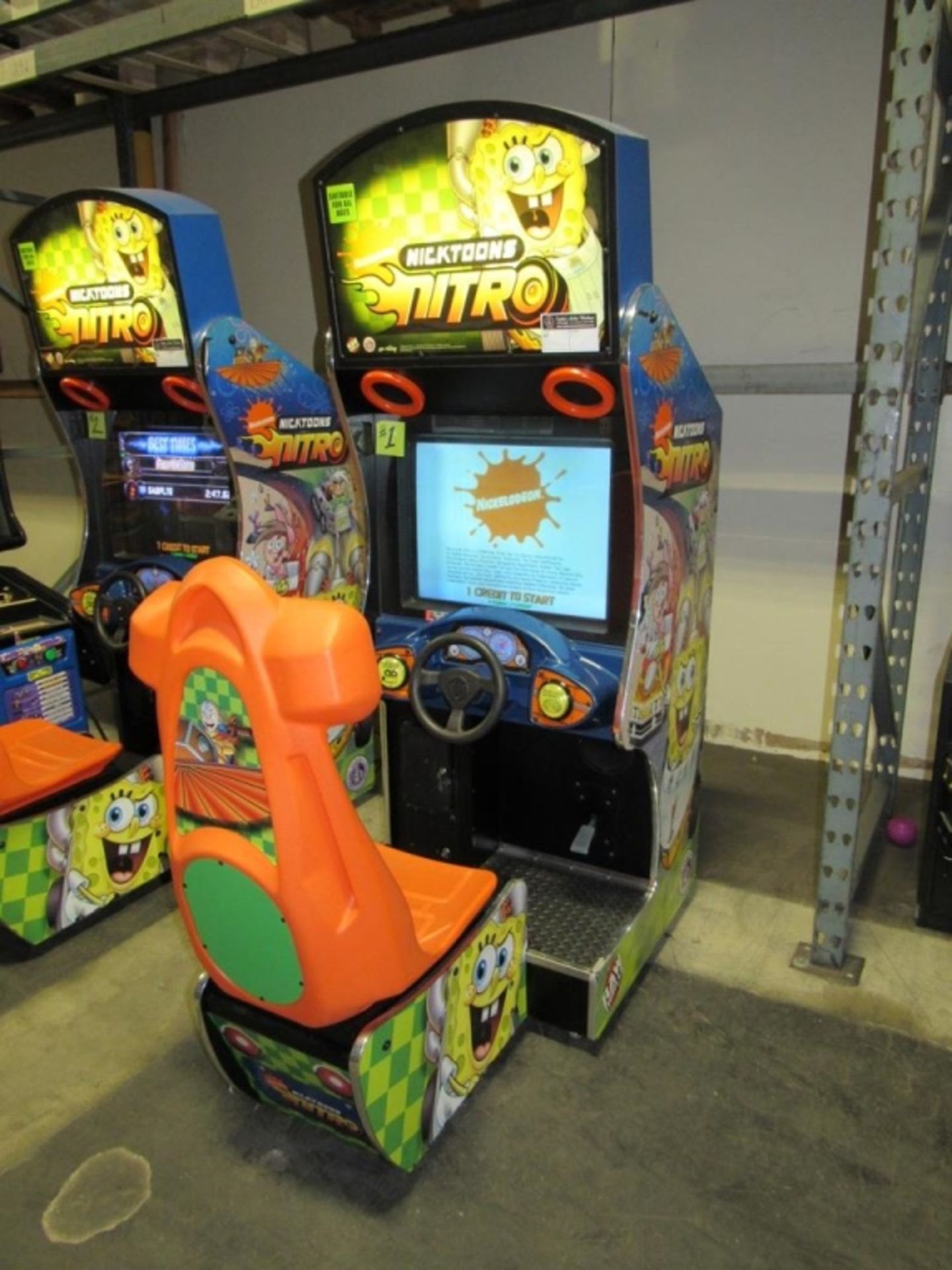 NICKTOONS NITRO SITDOWN RACING ARCADE GAME #1 - Image 4 of 4