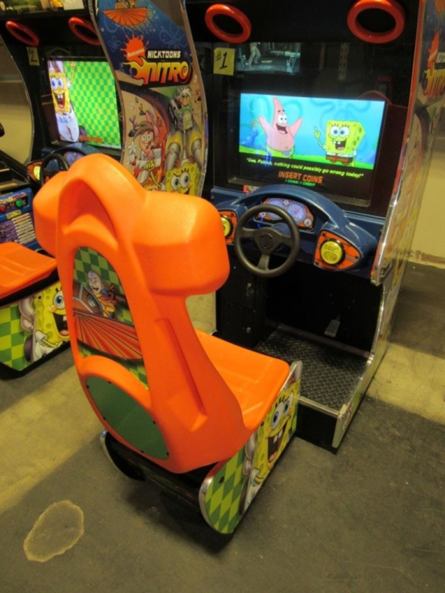 NICKTOONS NITRO SITDOWN RACING ARCADE GAME #1 - Image 3 of 4