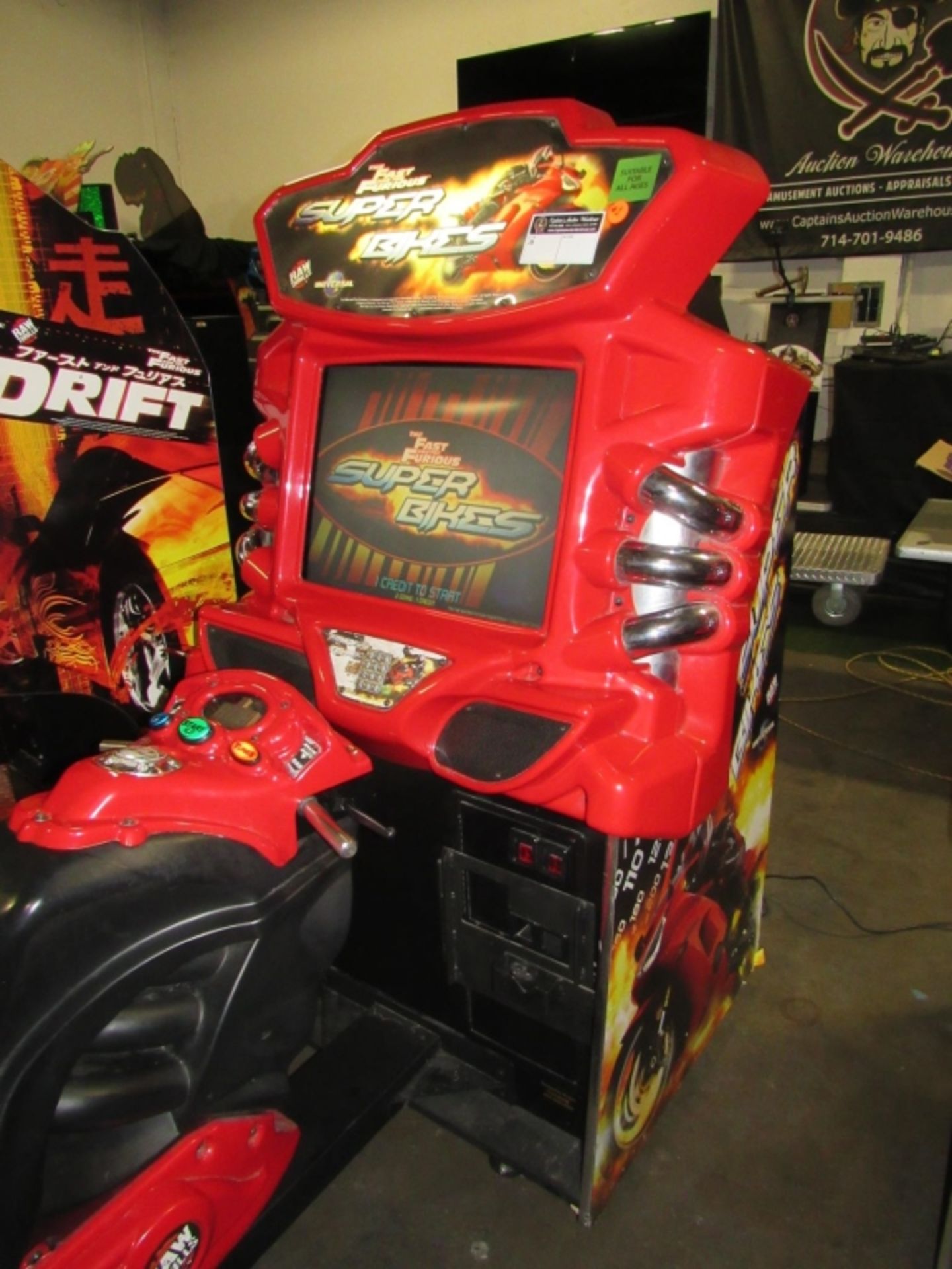 SUPER BIKES FAST & FURIOUS RED RACING ARCADE #2 - Image 4 of 7