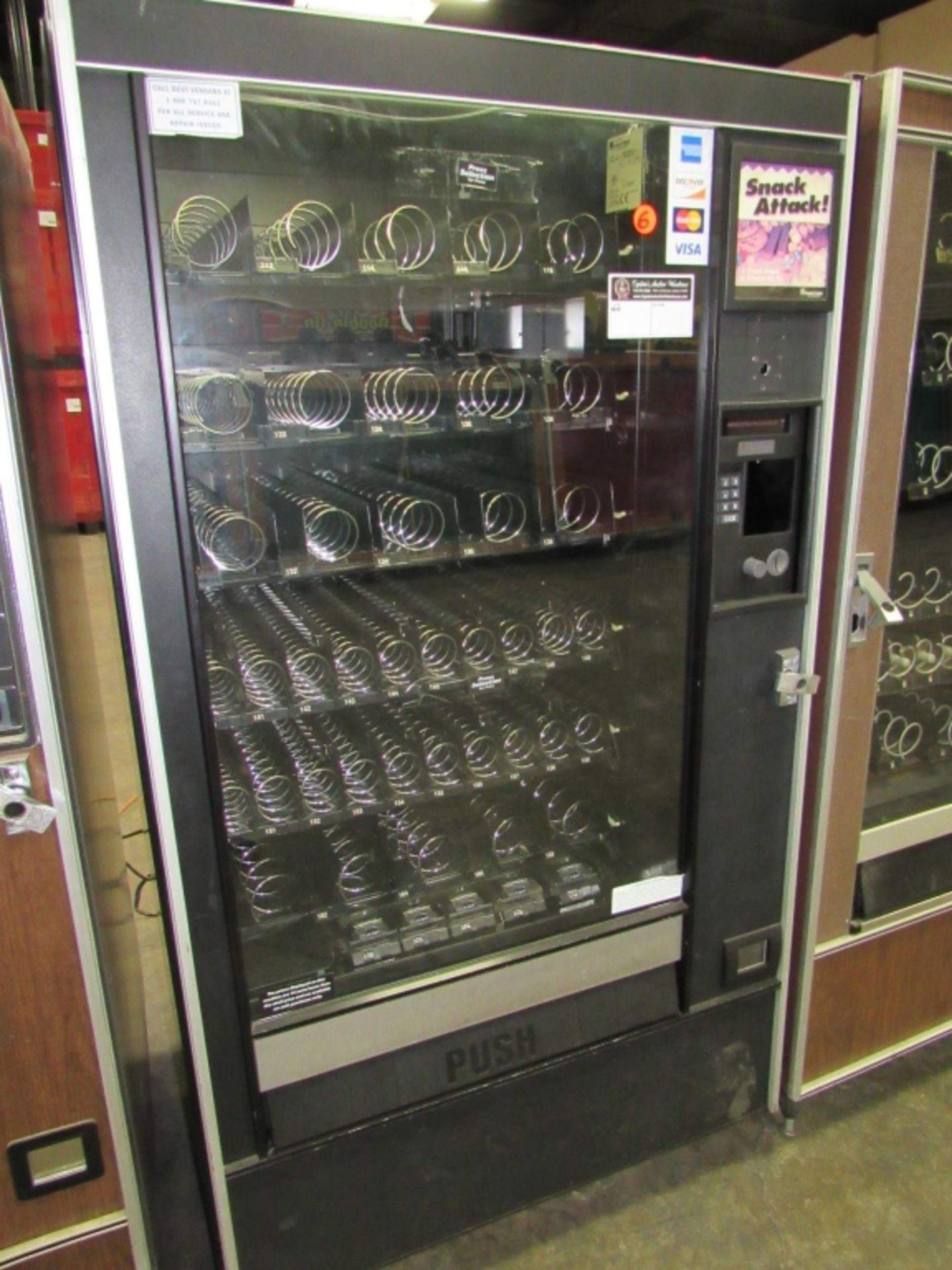 SNACK SHOP 123 SPIRAL SNACK VENDING MACHINE #6