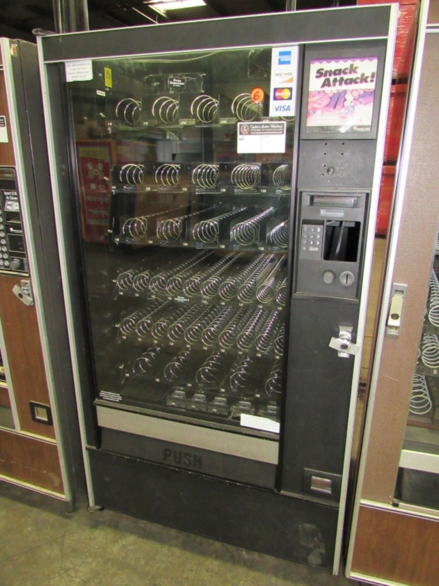 SNACK SHOP 123 SPIRAL SNACK VENDING MACHINE #6 - Image 2 of 2