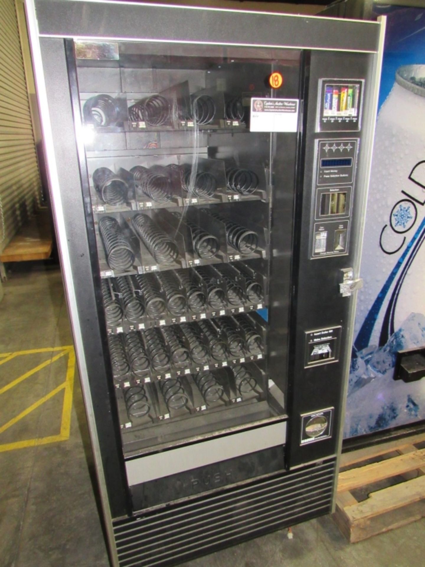 ROWE 5900 JR SPIRAL SNACK VENDING MACHINE #18 - Image 2 of 2