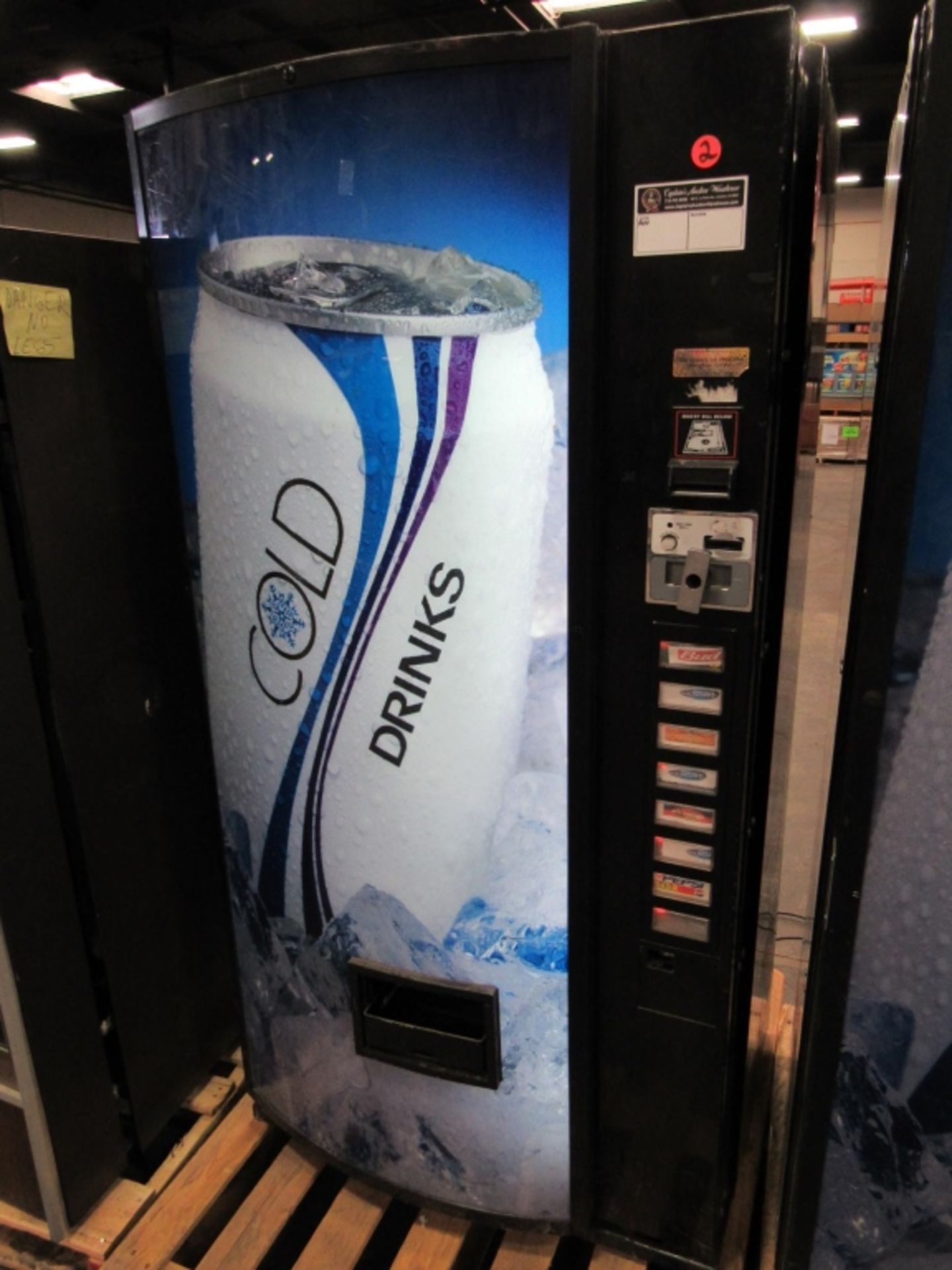 DIXIE NARCO CB368 SODA VENDING MACHINE #2 - Image 2 of 2