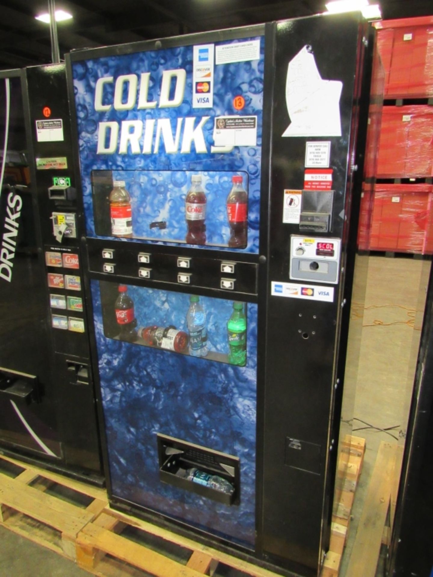 DIXIE NARCO 756PT/S11 BOTTLE VENDING MACHINE #13 - Image 2 of 2