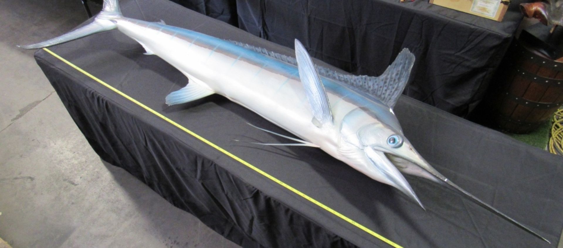 STRIPED MARLIN TROPHY FISH MOUNT REPLICA 83" - Image 3 of 3