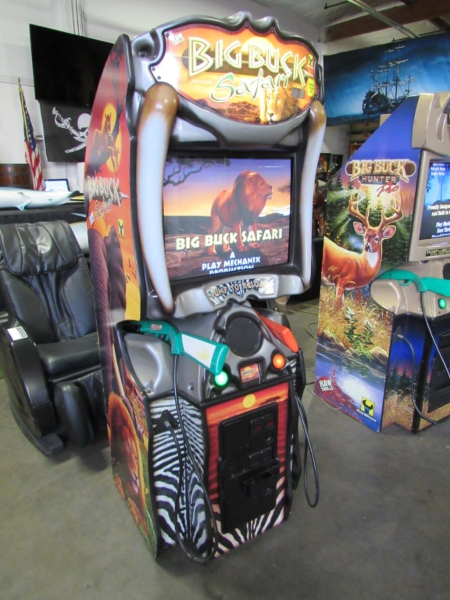 BIG BUCK SAFARI SHOOTER ARCADE GAME RAW THRILLS