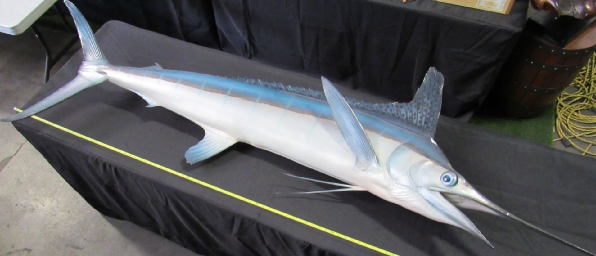 STRIPED MARLIN TROPHY FISH MOUNT REPLICA 83" - Image 2 of 3